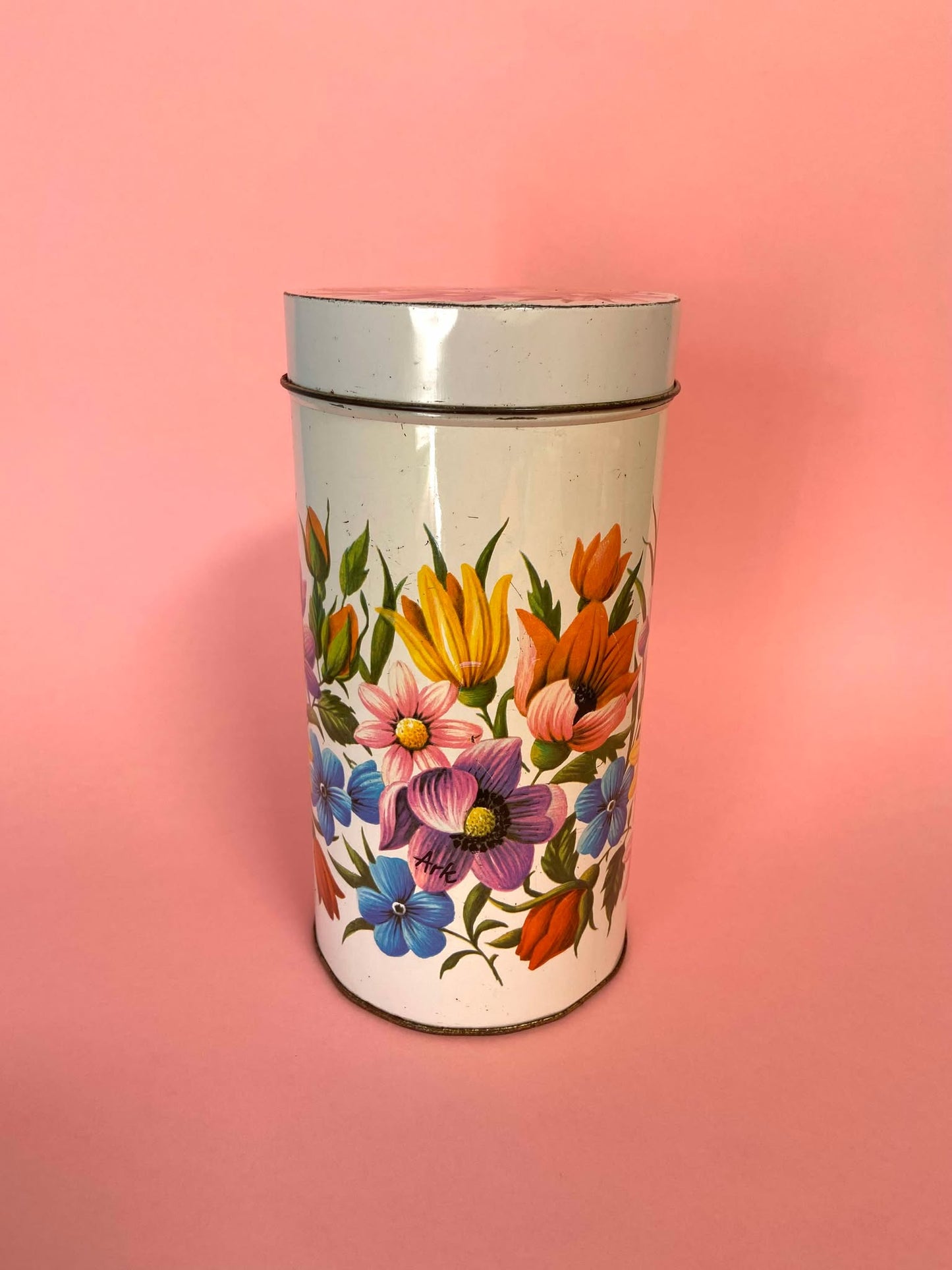 Boîte en métal décor FLORAL