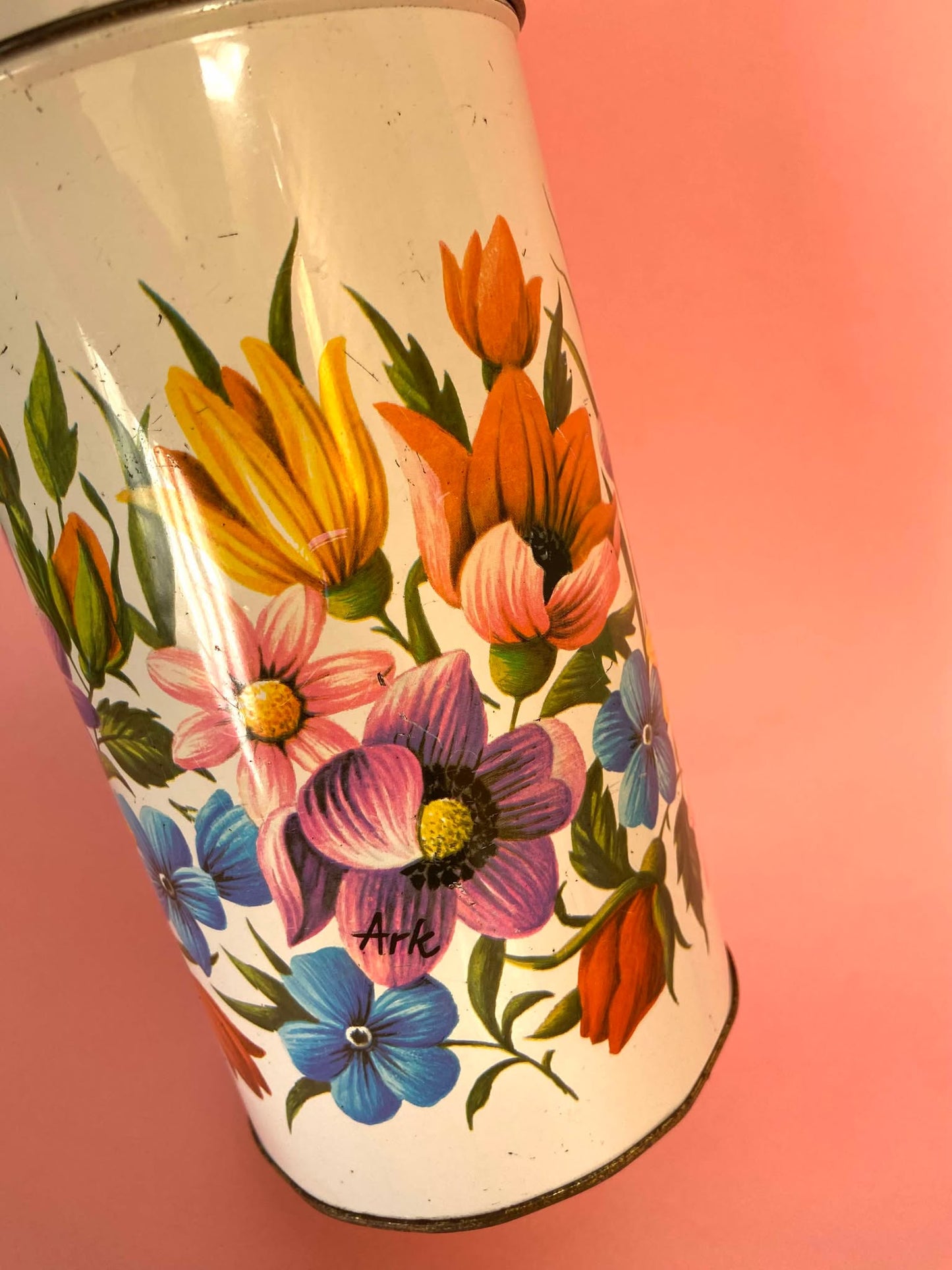 Boîte en métal décor FLORAL