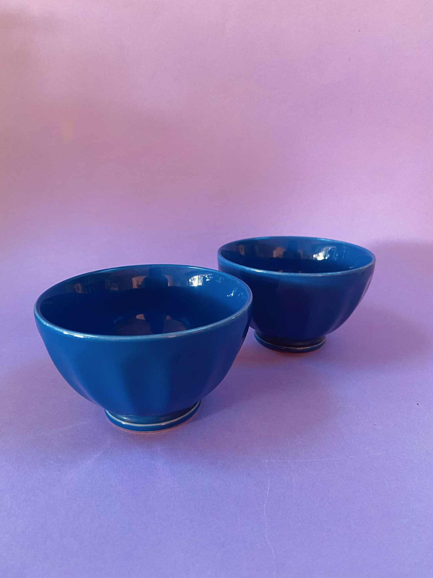 Duo petits bols côtelés bleus AFIBEL