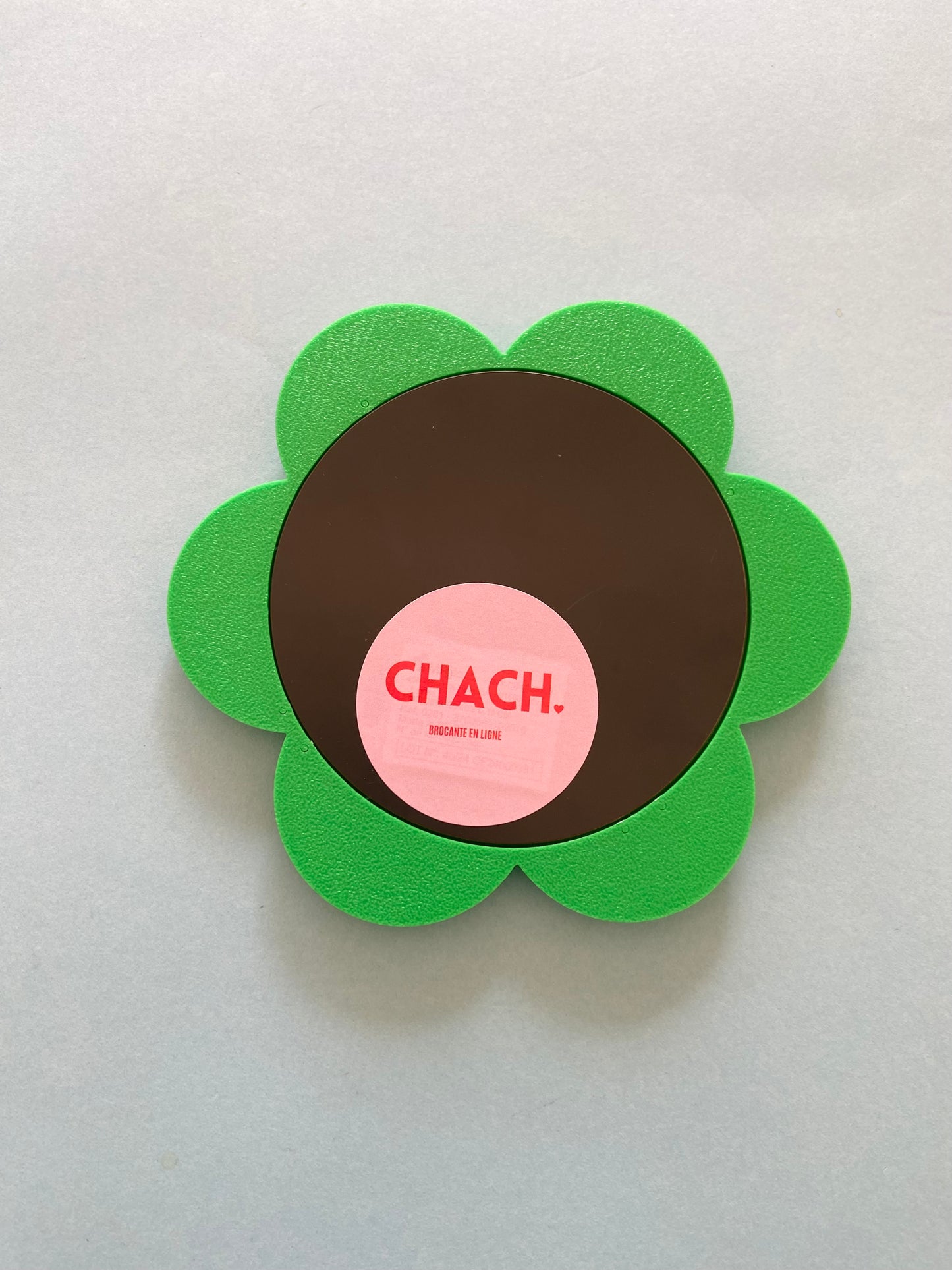 Mini miroir FLEUR VERT