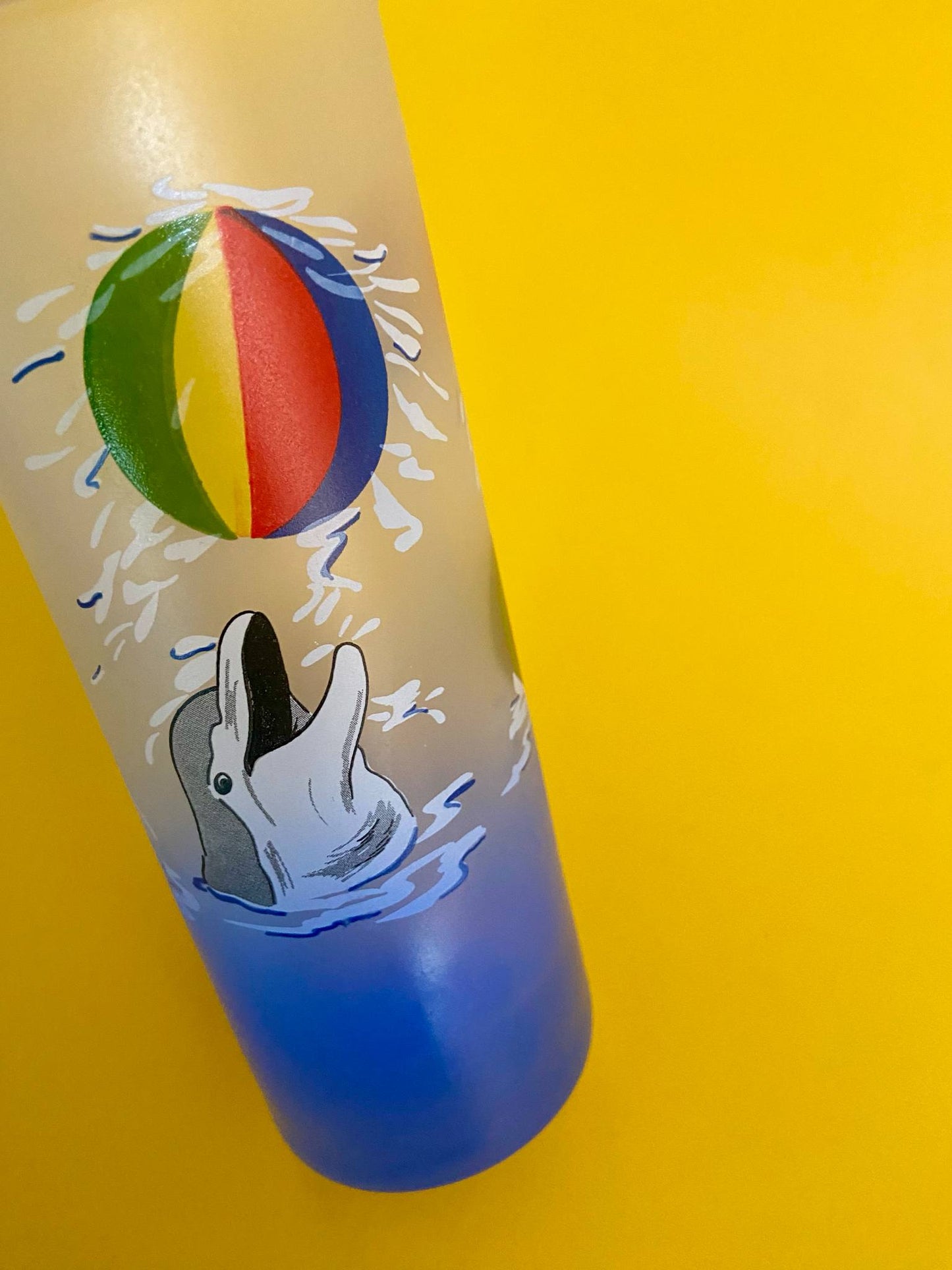 Verre à jus haut FLIPPER le dauphin