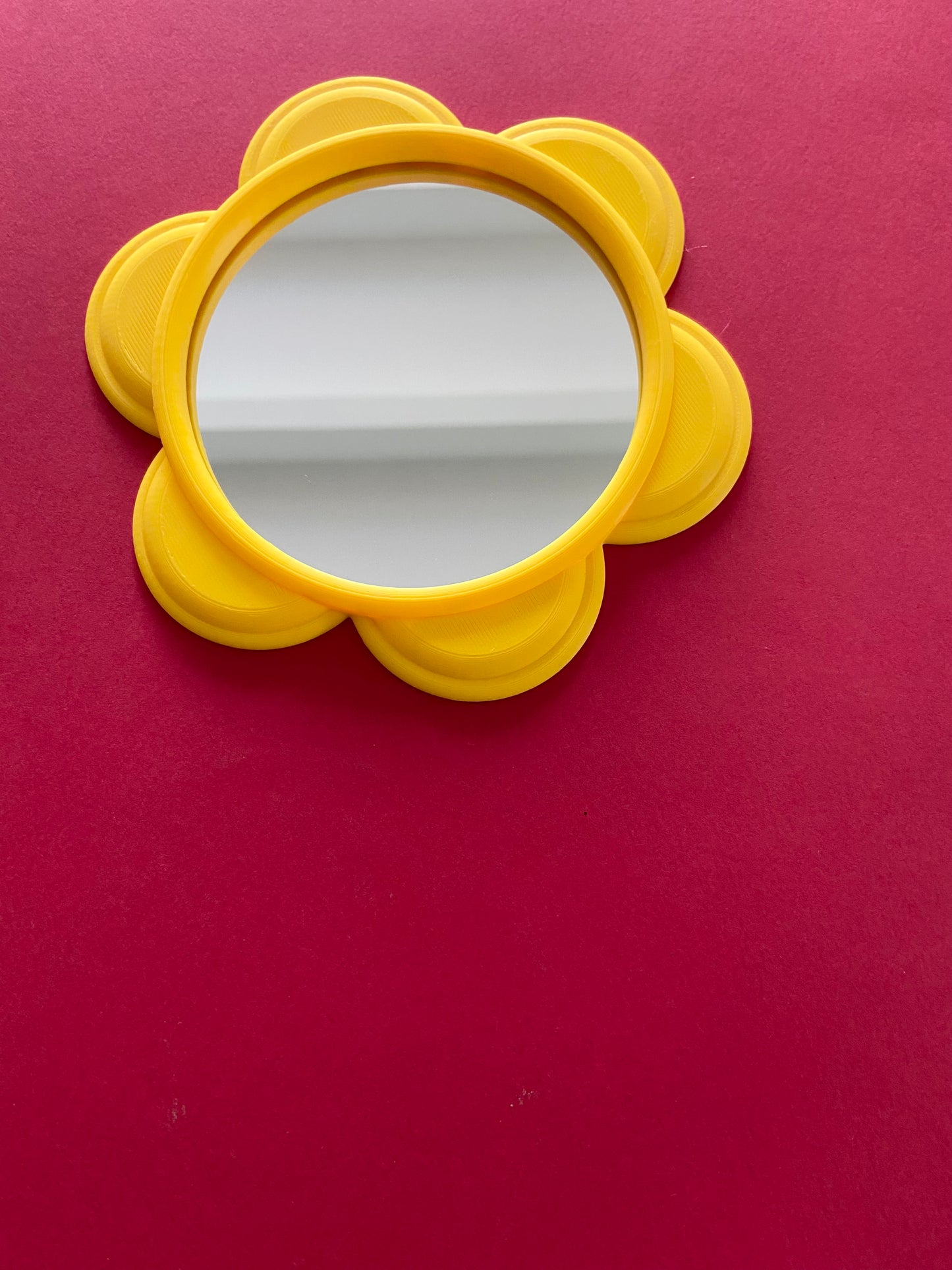 Mini miroir FLEUR JAUNE