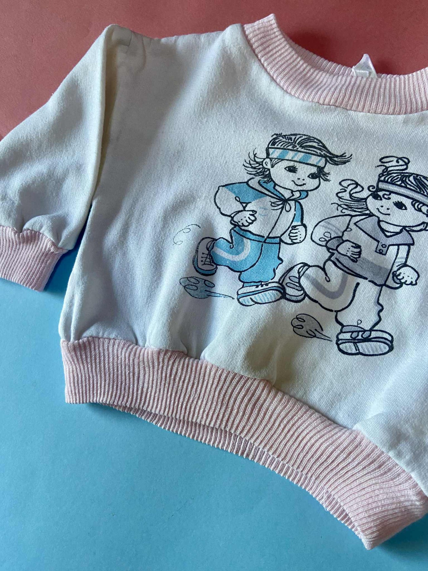 Sweat bébé vintage pastel JOGGEURS