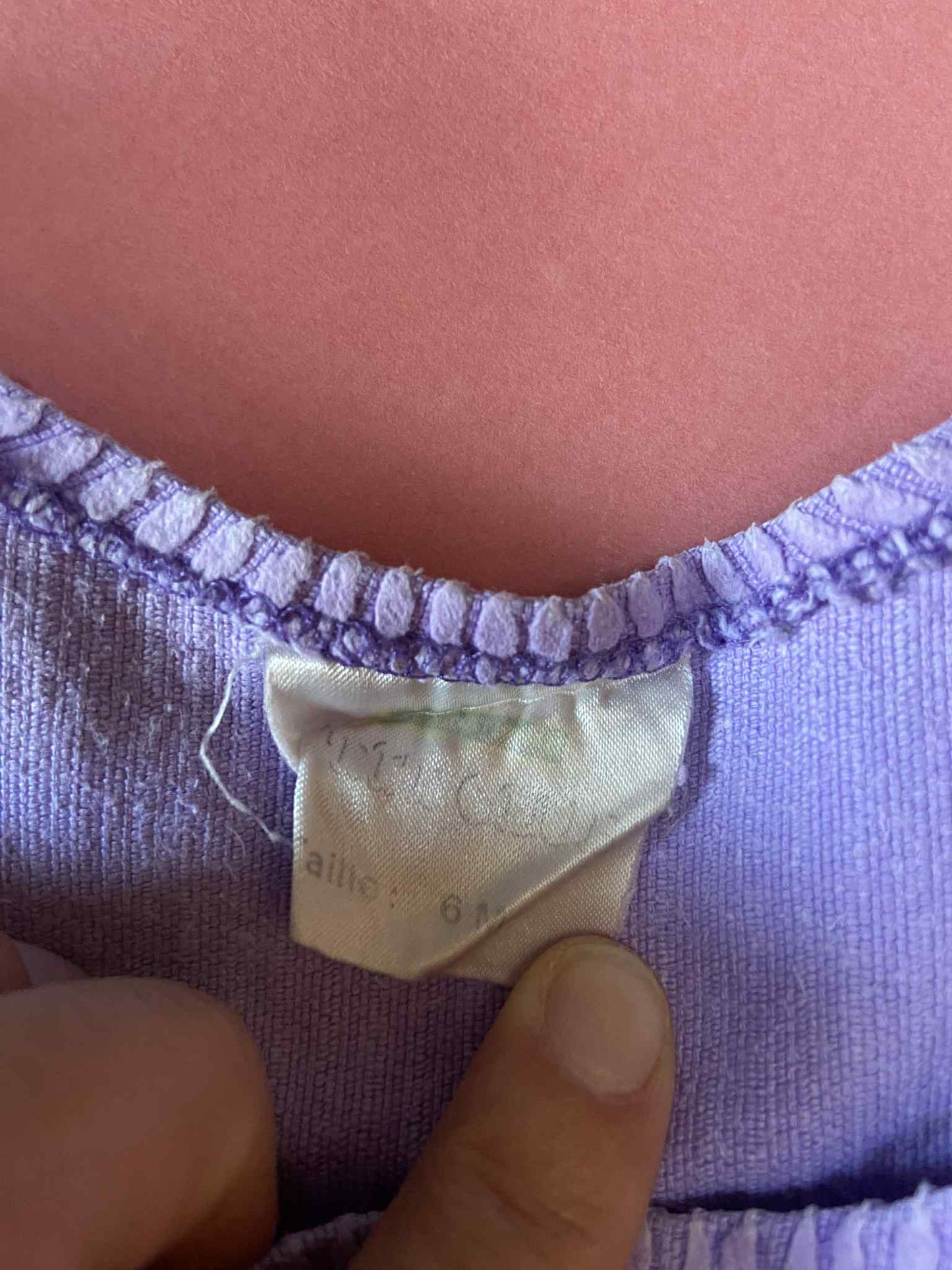 Salopette vintage velours côtelé LILAS