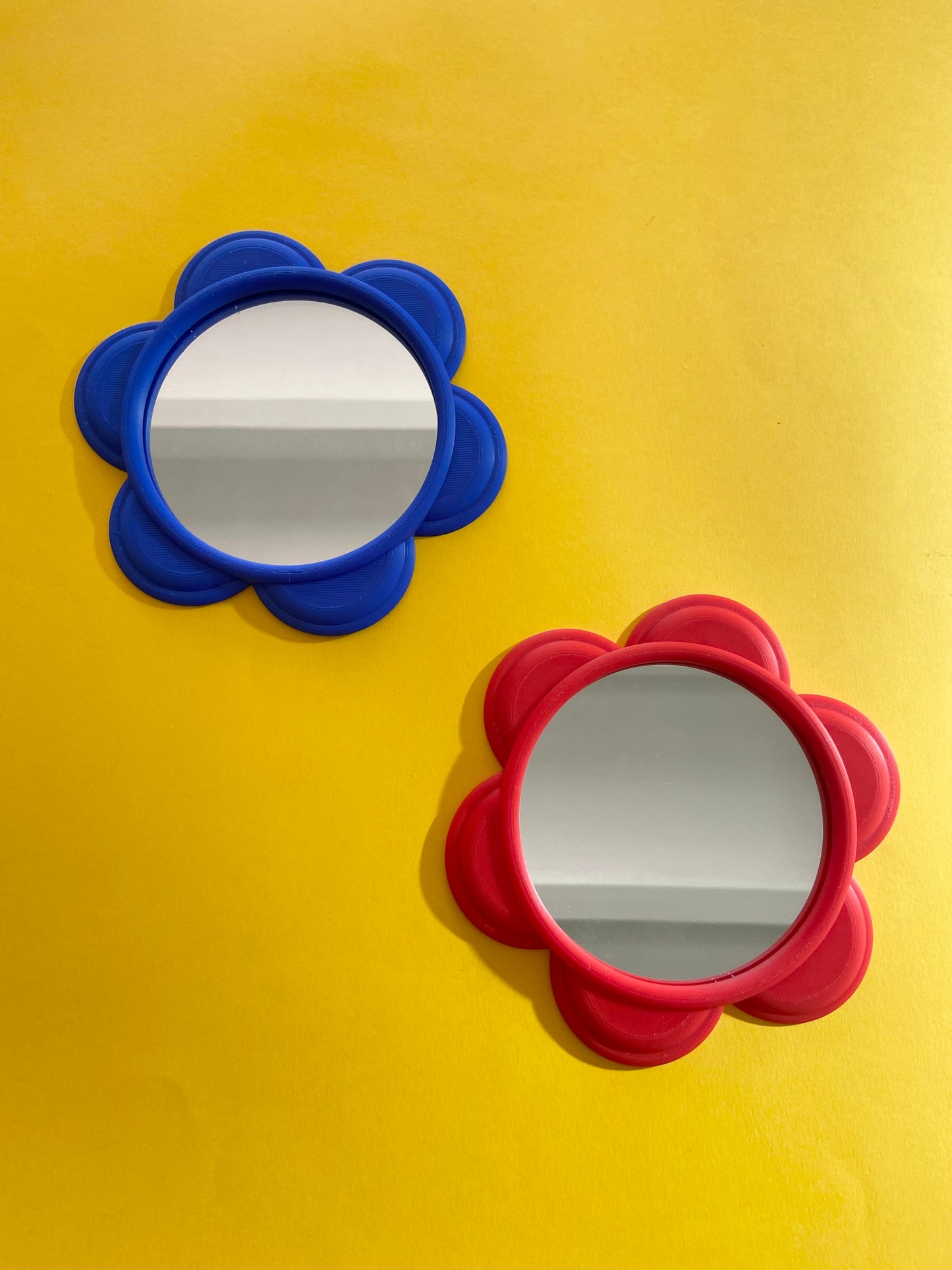 Mini miroir FLEUR ROUGE