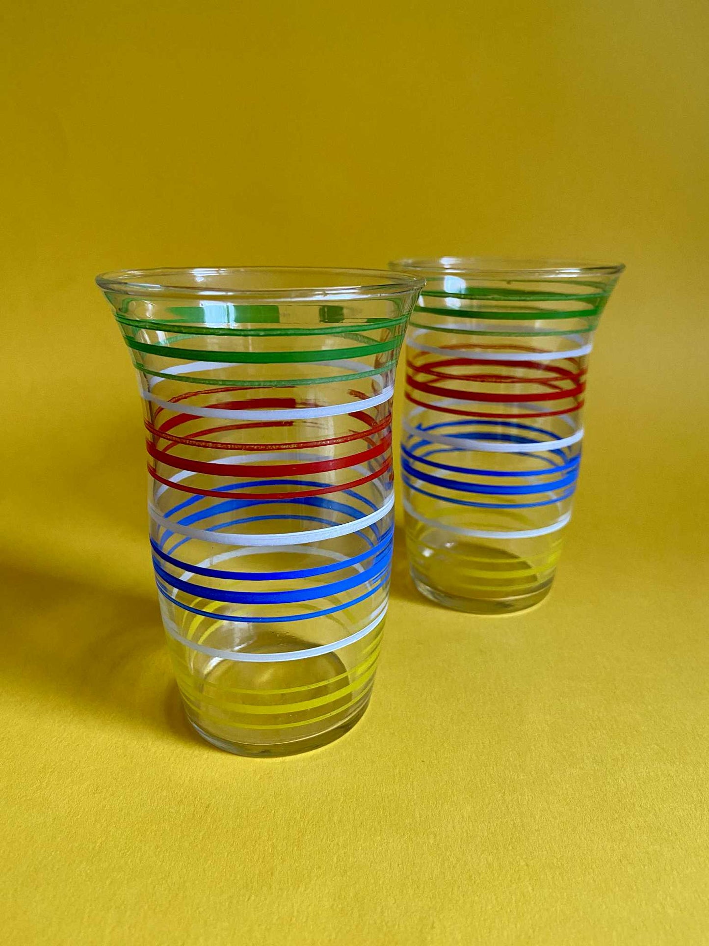 Ensemble carafe et verres assortis LIGNES COULEURS PRIMAIRES