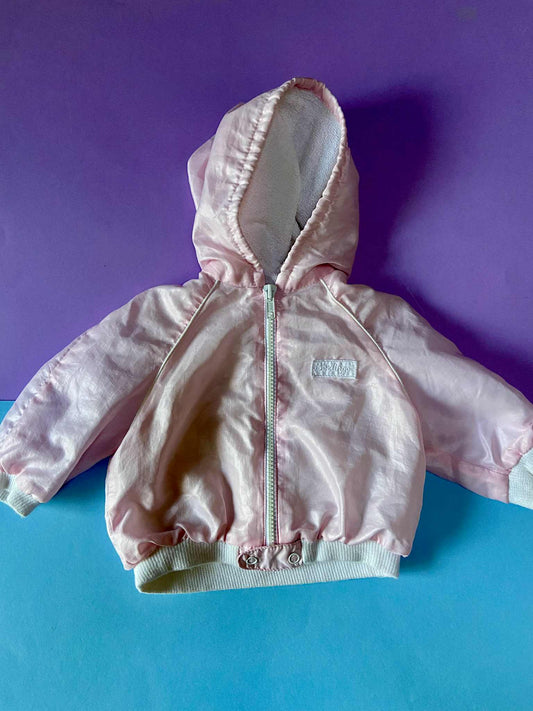 Manteau bébé vintage ROSE PASTEL