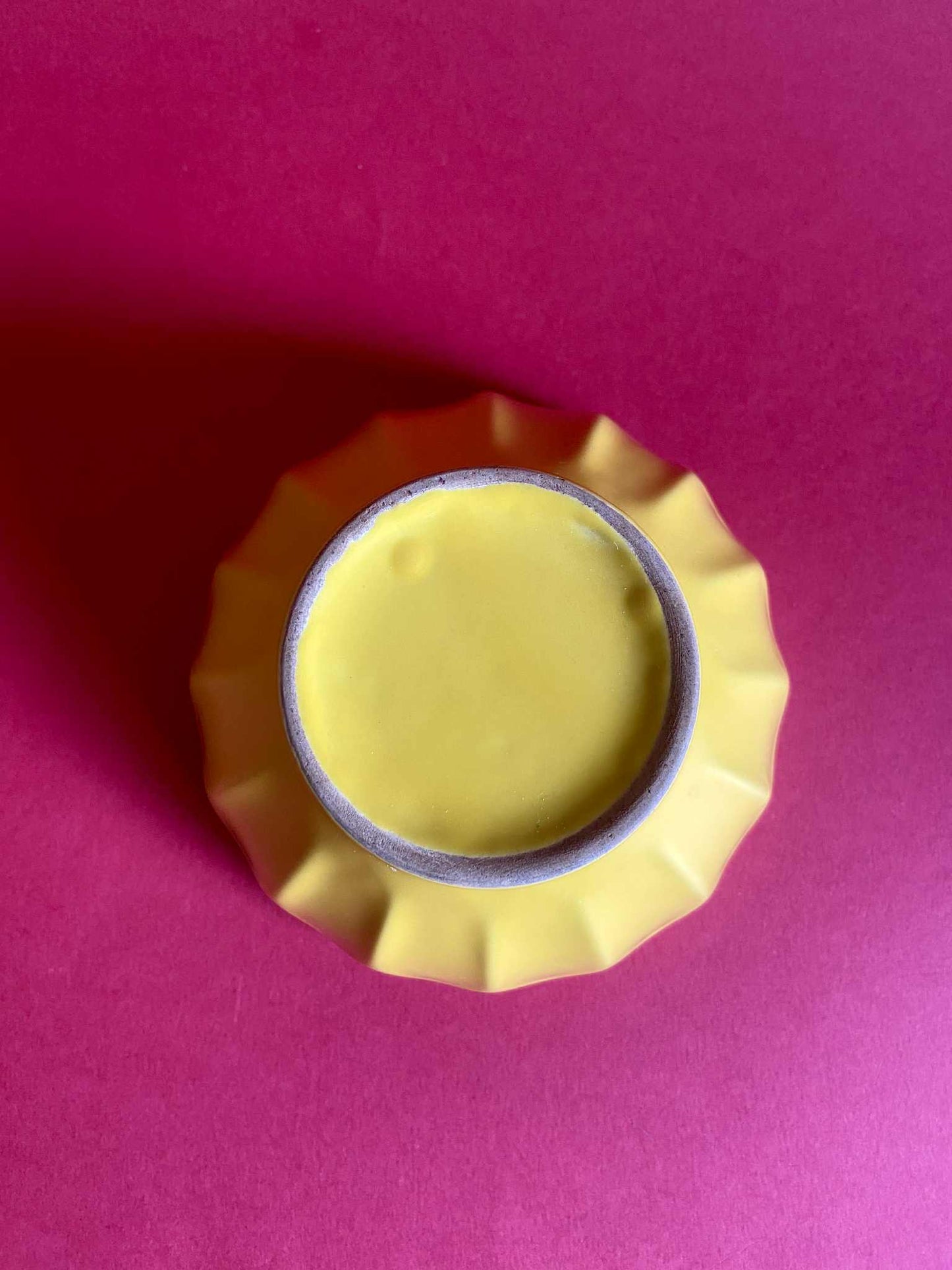 Bol côtelé céramique JAUNE