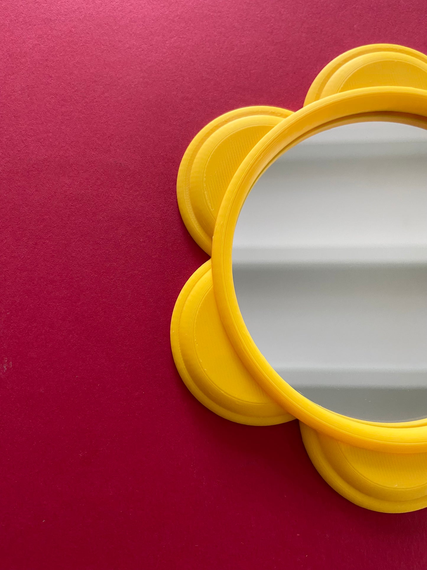 Mini miroir FLEUR JAUNE