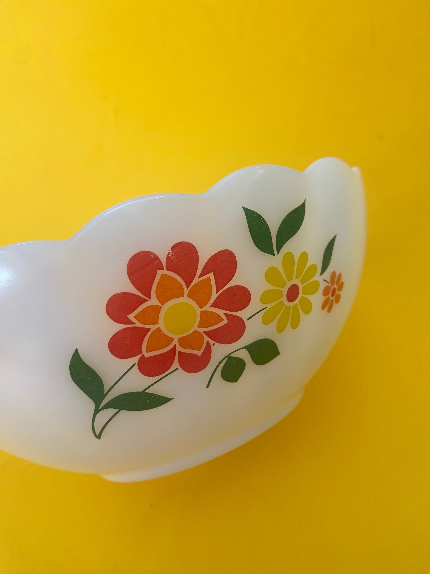 Saladier arcopal format moyen FLOWERS