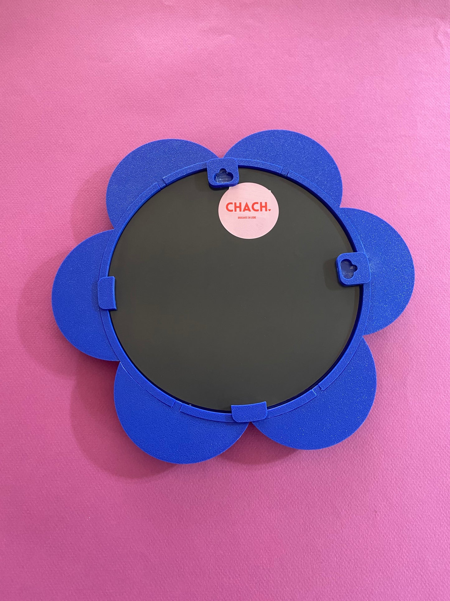 Miroir FLEUR Bl-GOÛT bleu/vert