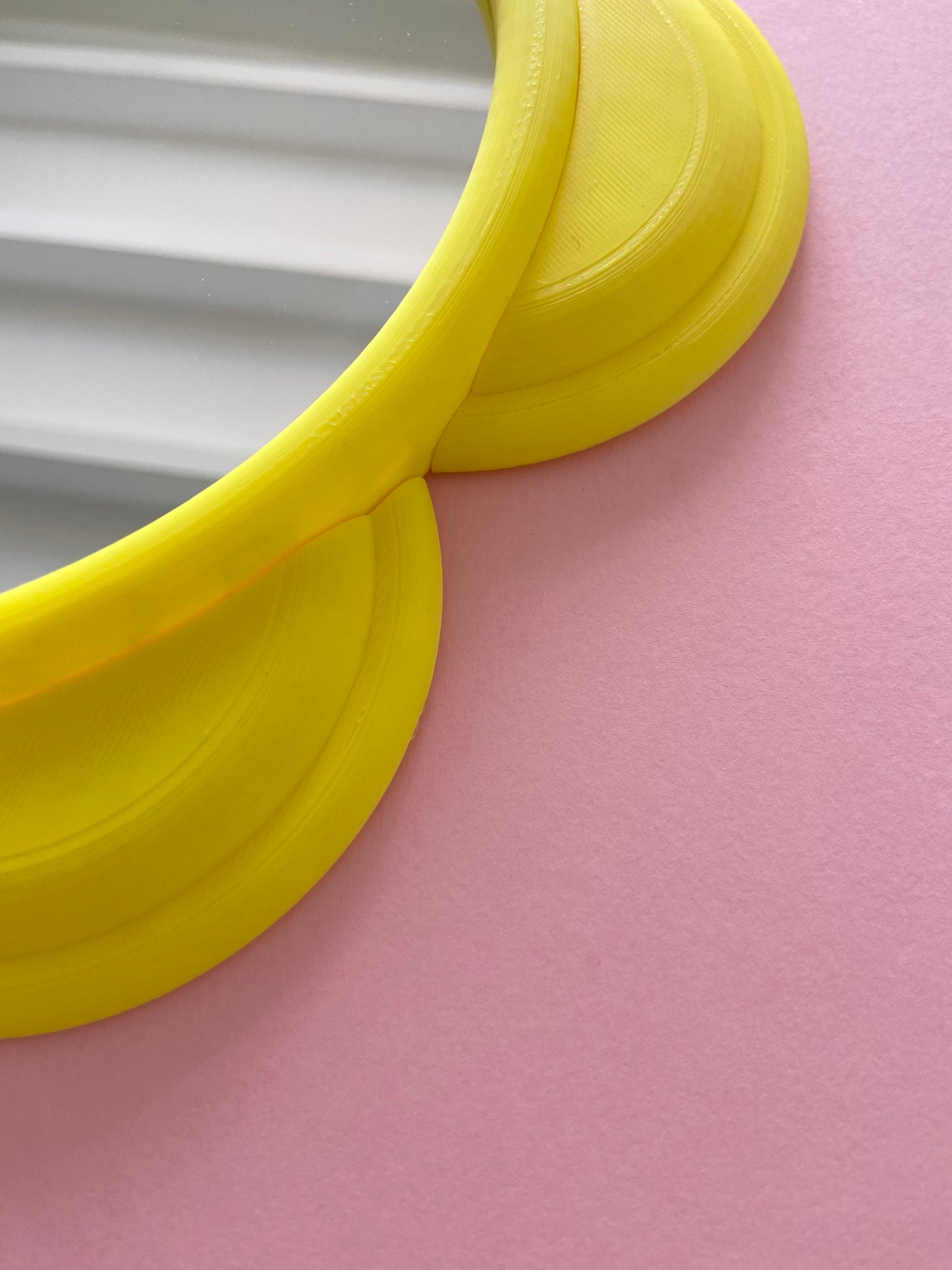 Miroir FLEUR 29cm JAUNE