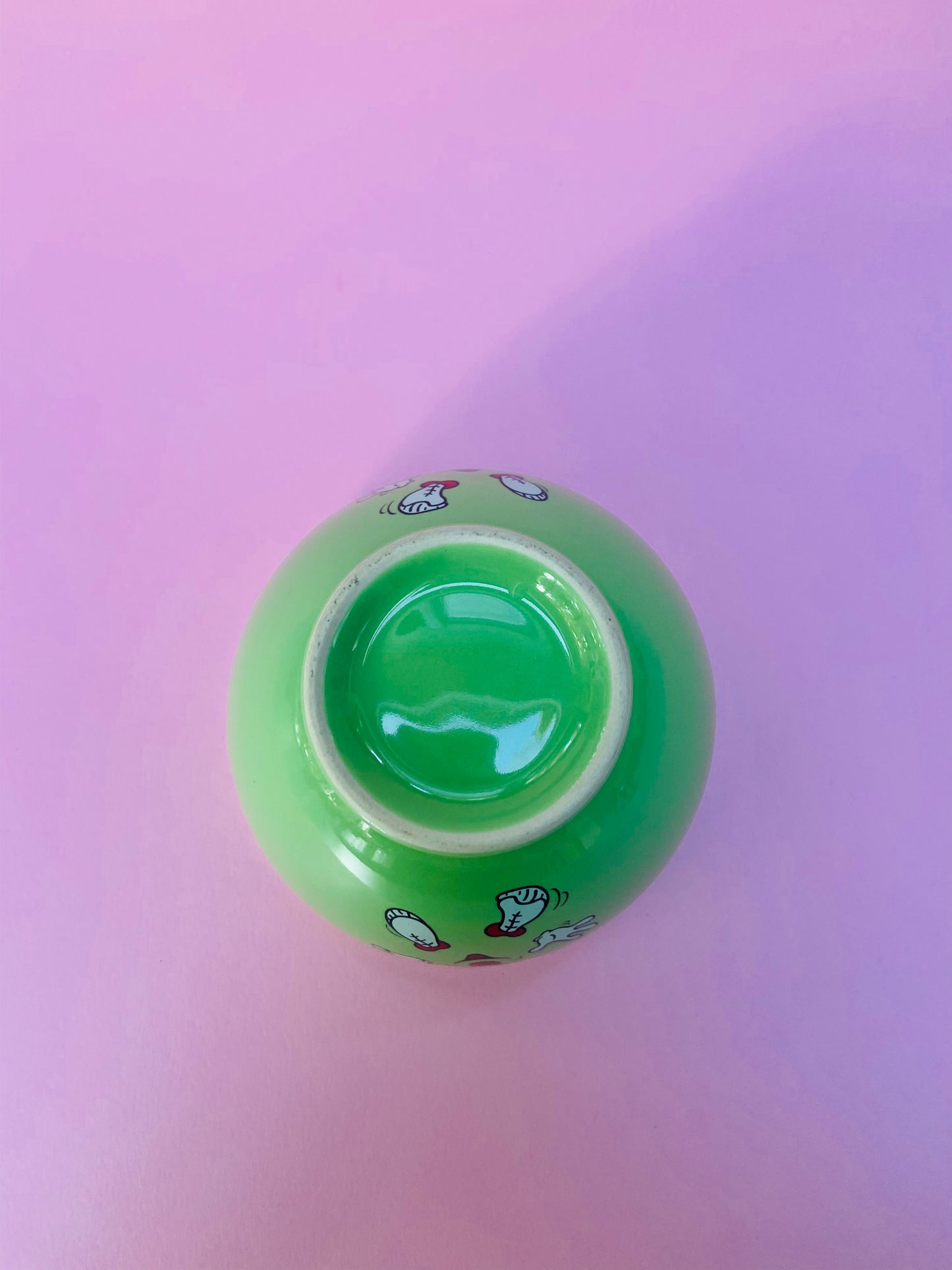 Bol Bi-Goût vert/jaune « COUCOU »