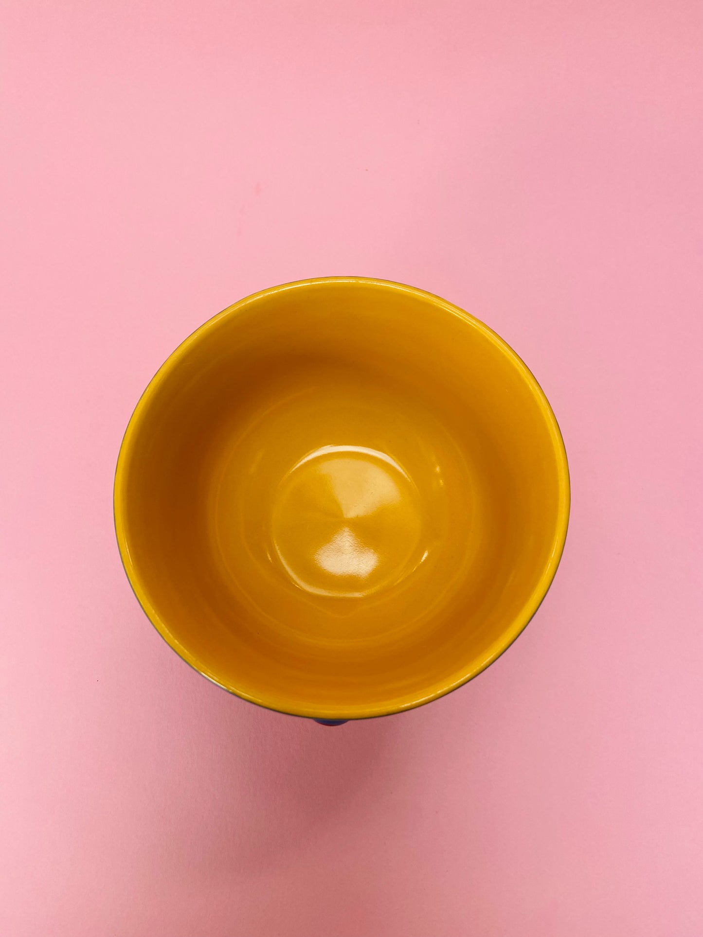Bol Bi-Goût bleu/jaune « GOURMAND »