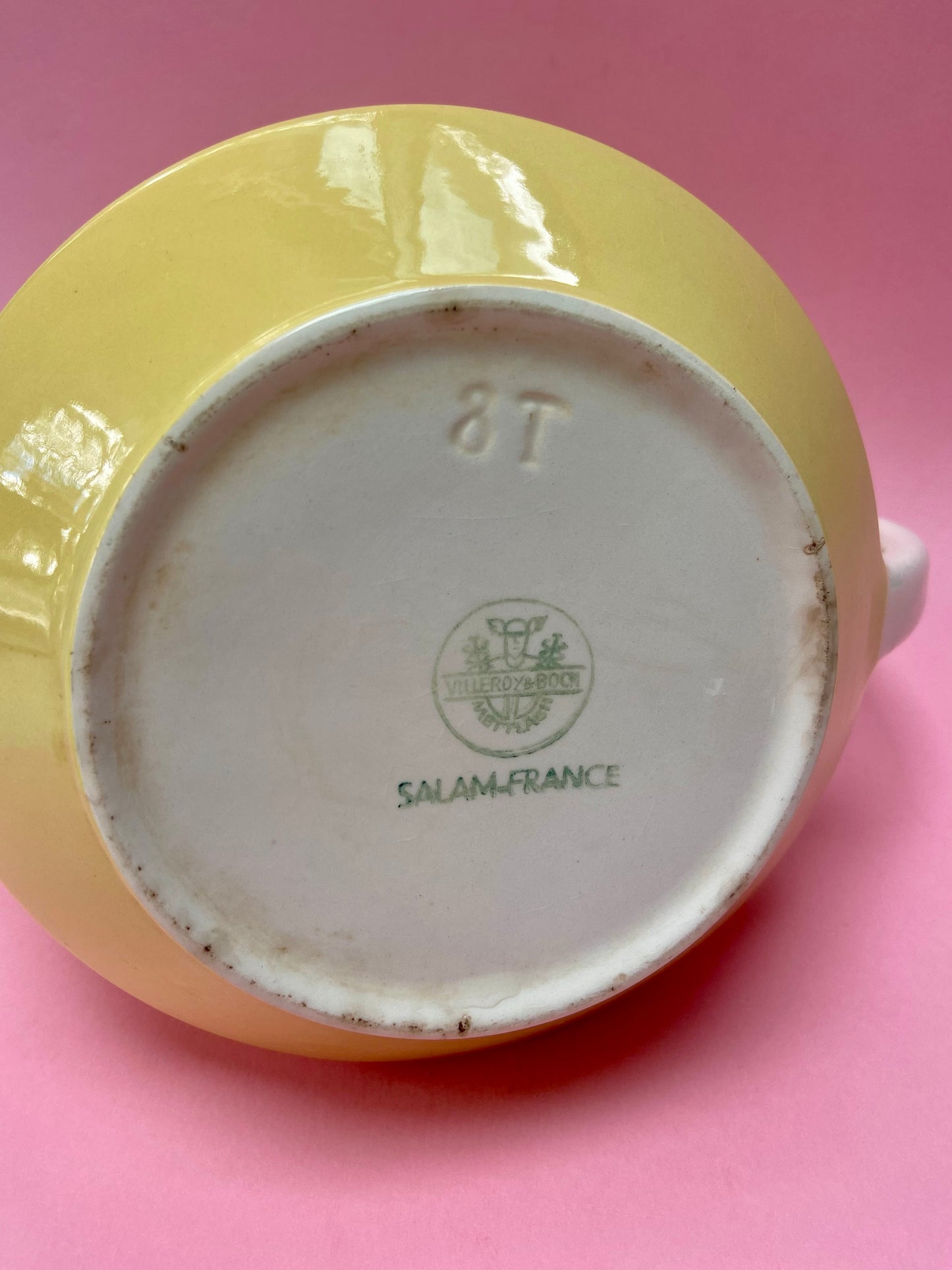 Théière ancienne VILLEROY&BOCH jaune