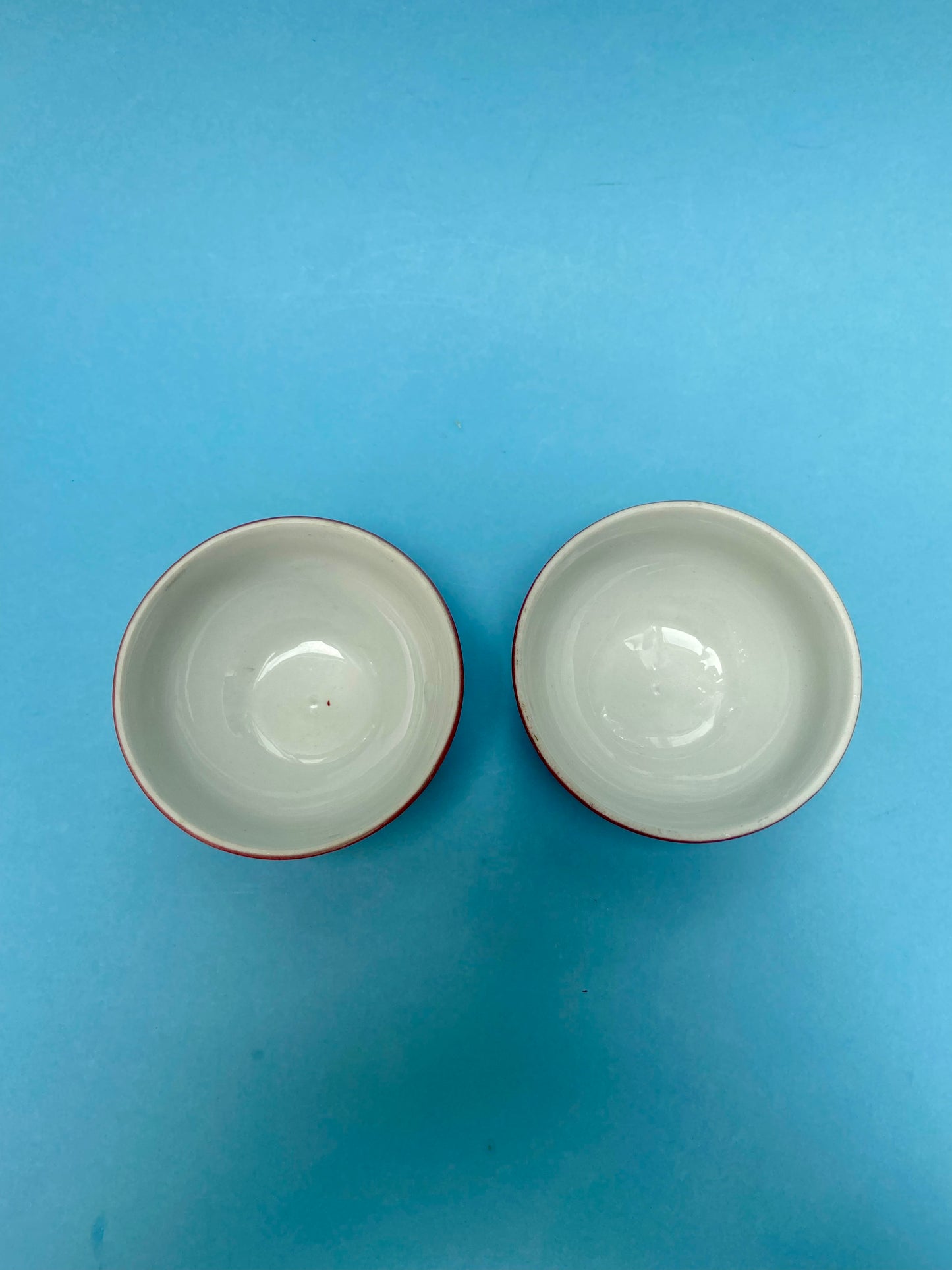 Duo de petits bols rouge à pois LONGCHAMP