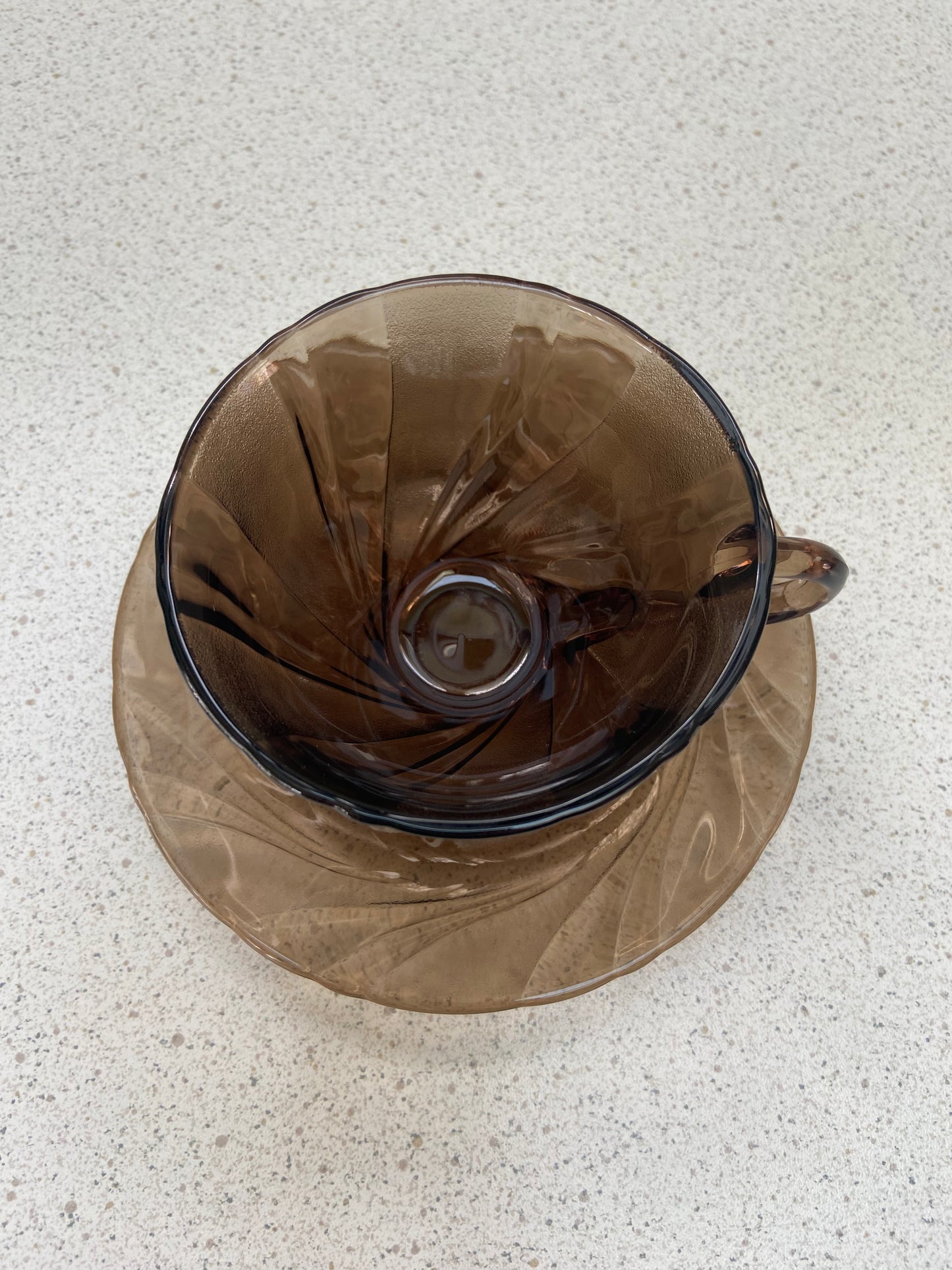 Tasse et sous tasse Vereco fumé TWIST