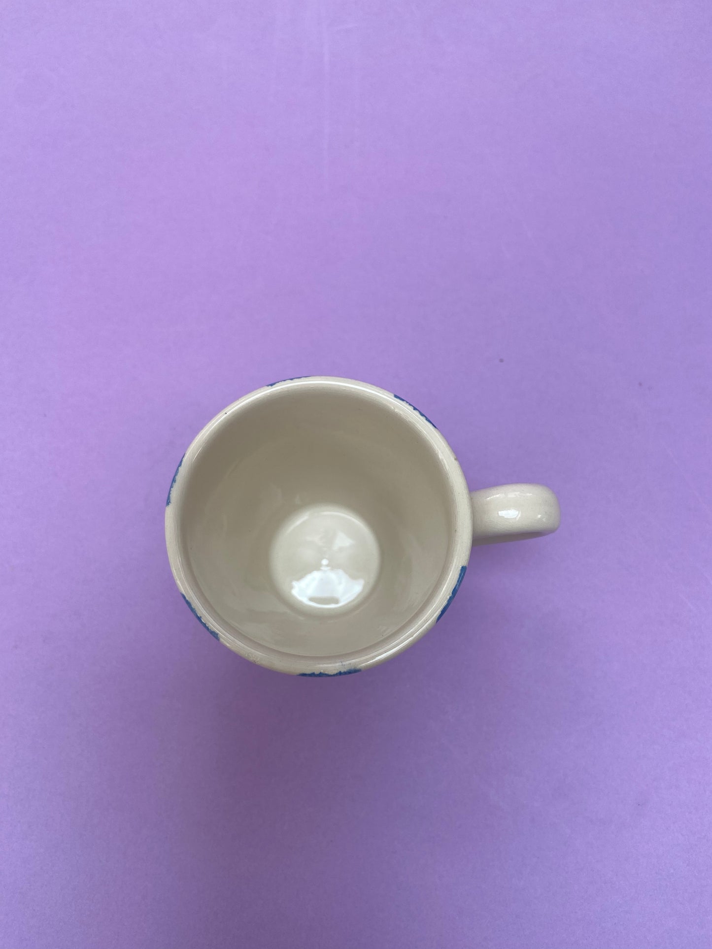 Ensemble tasse et sous tasse RAYURES bleu