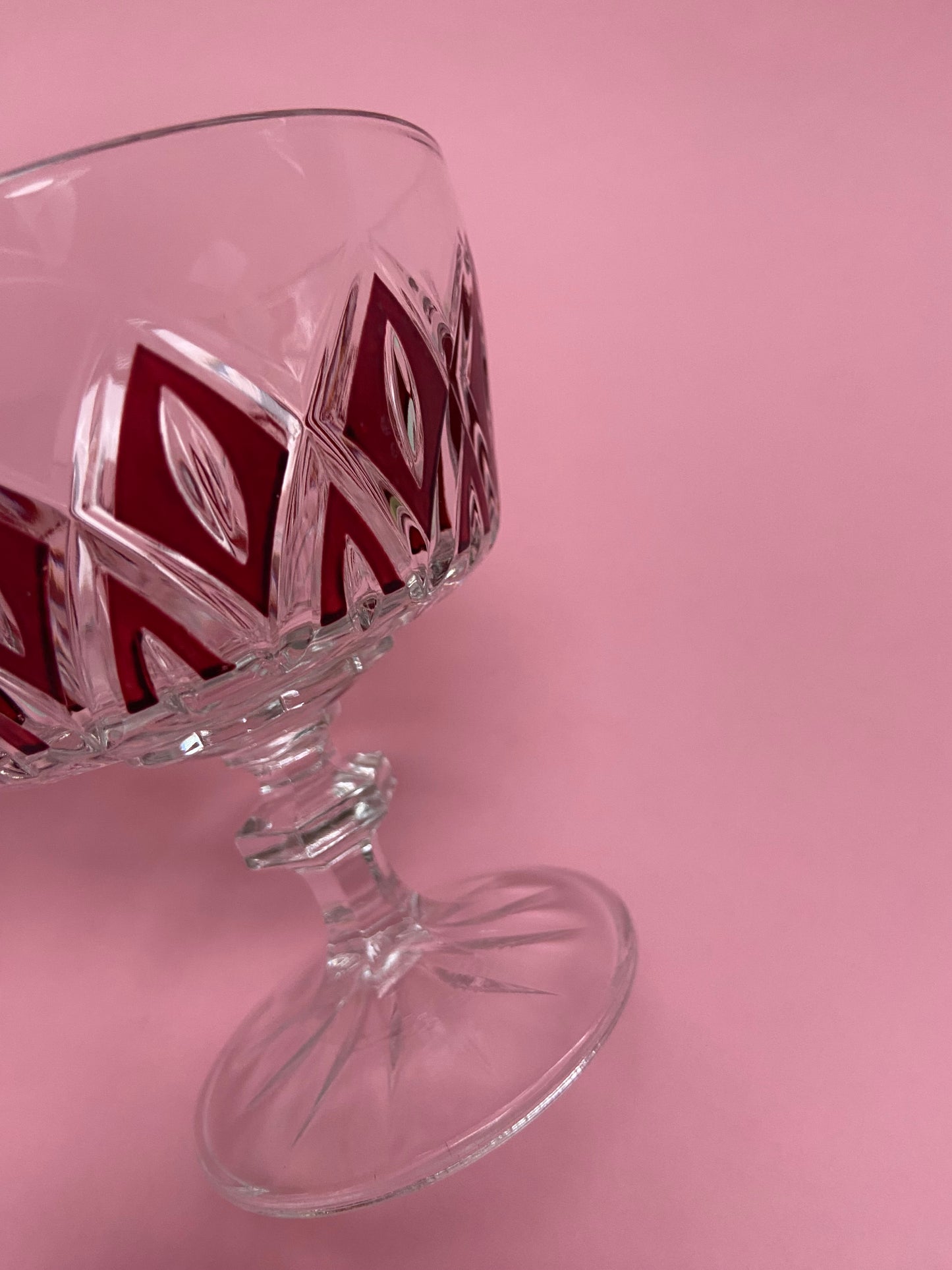 Ensemble seau à glace et 3 verres/coupes VMc Reims ARLEQUIN