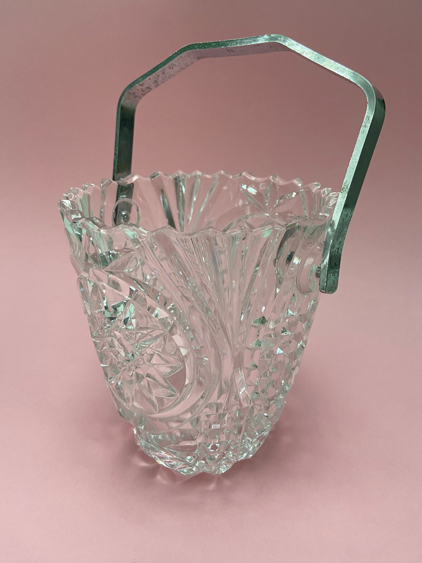 Ensemble seau à glace et 3 verres/coupes VMc Reims ARLEQUIN
