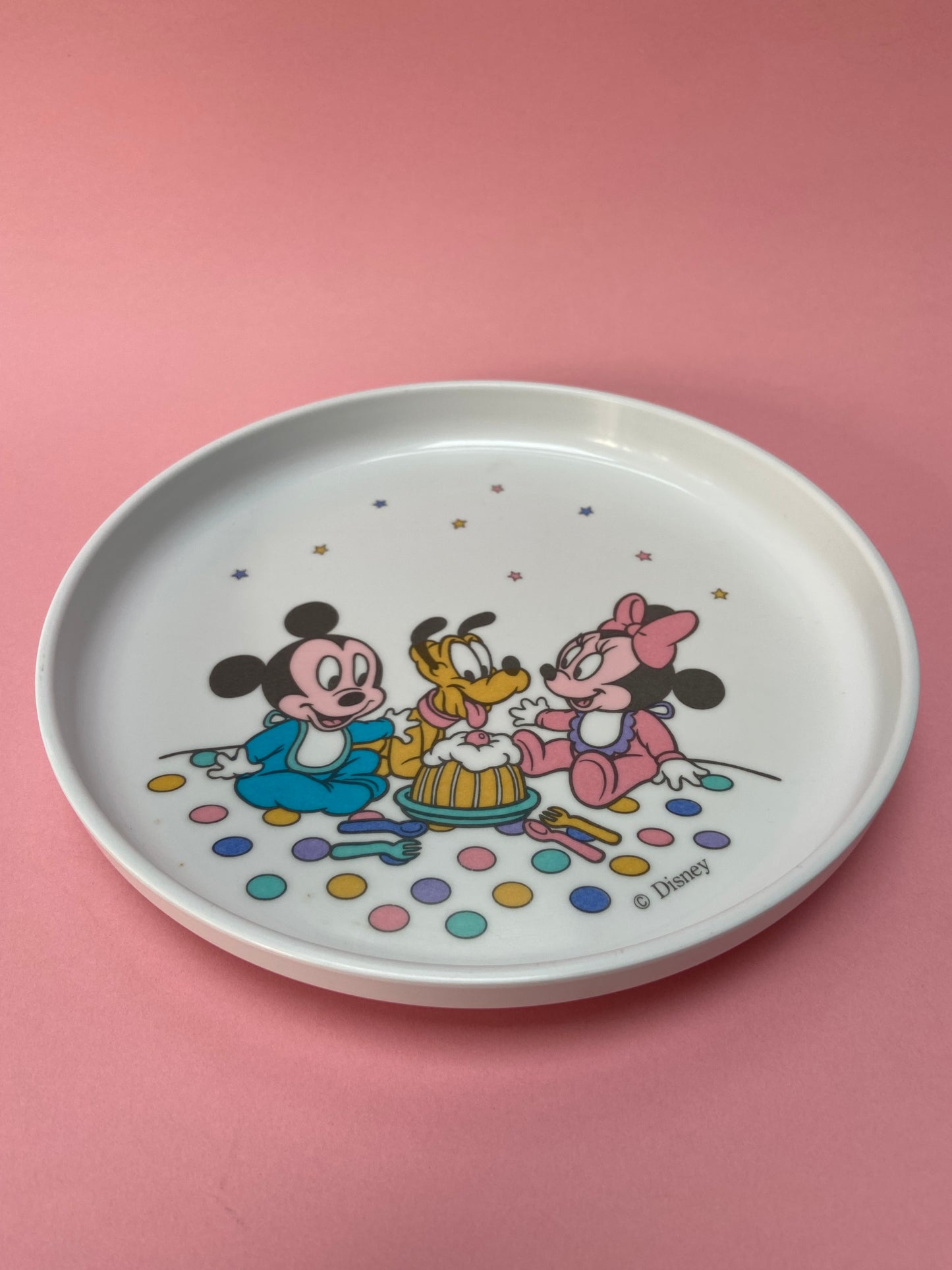 Assiette Minnie Mickey et Pluto babies
