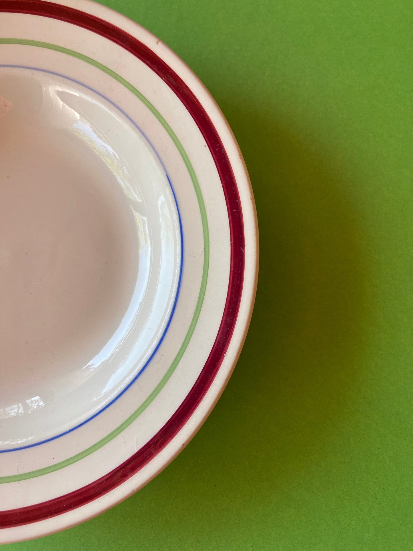 Deep plate Lines BORDEAUX/GREEN/BLUE