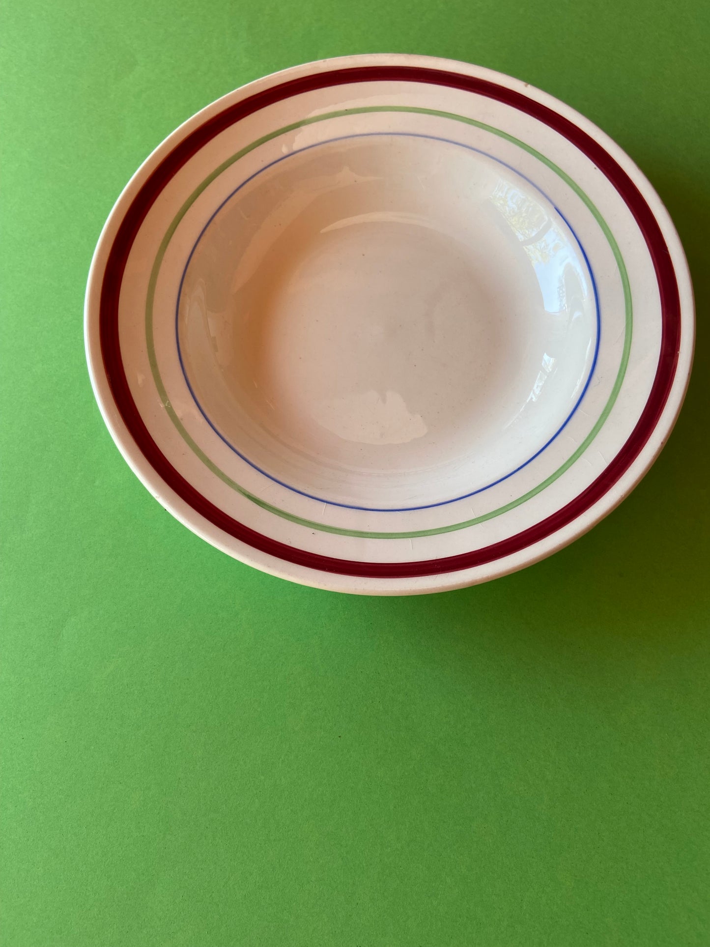 Deep plate Lines BORDEAUX/GREEN/BLUE