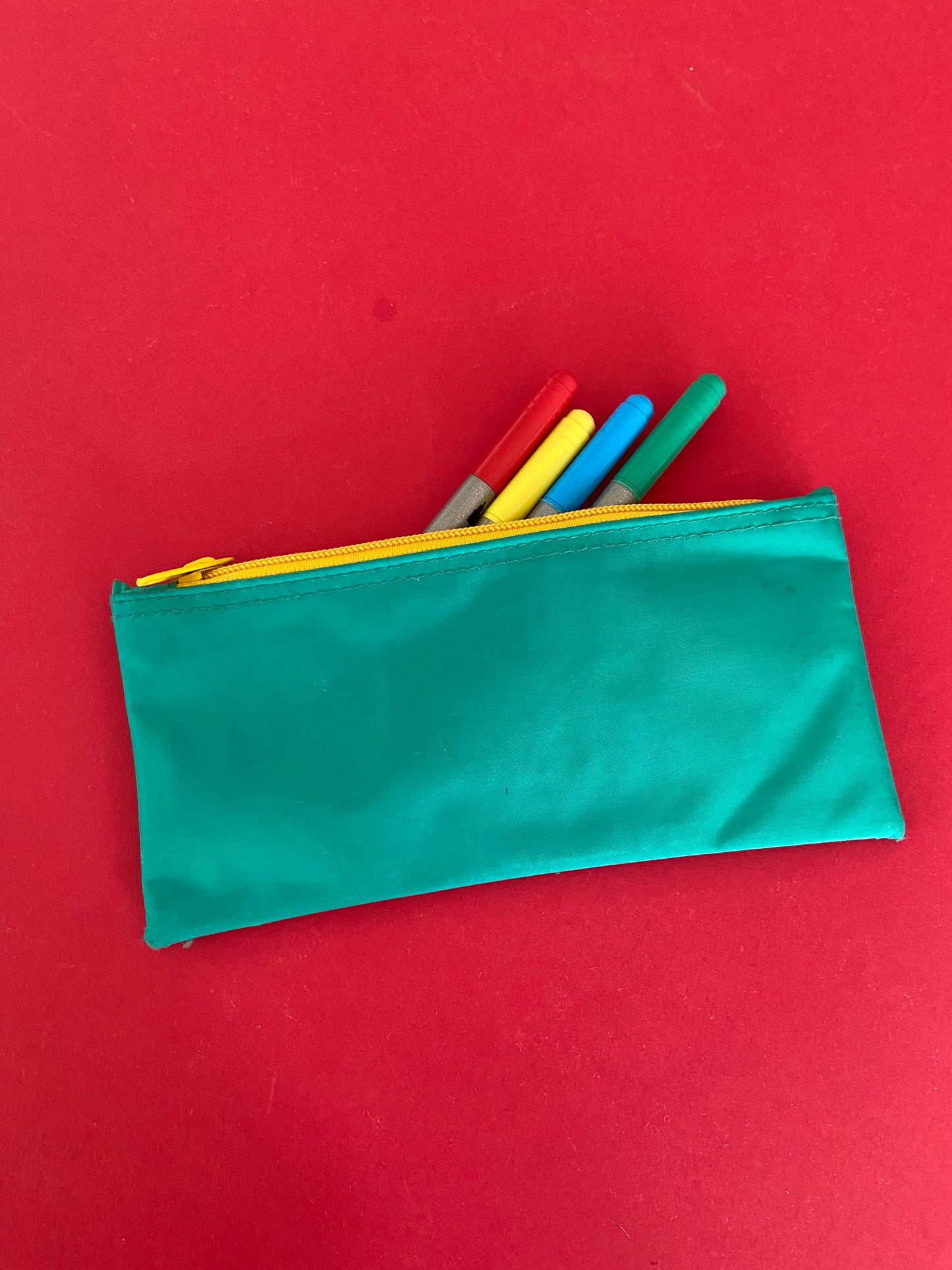 Petite Trousse d’école VERT/JAUNE