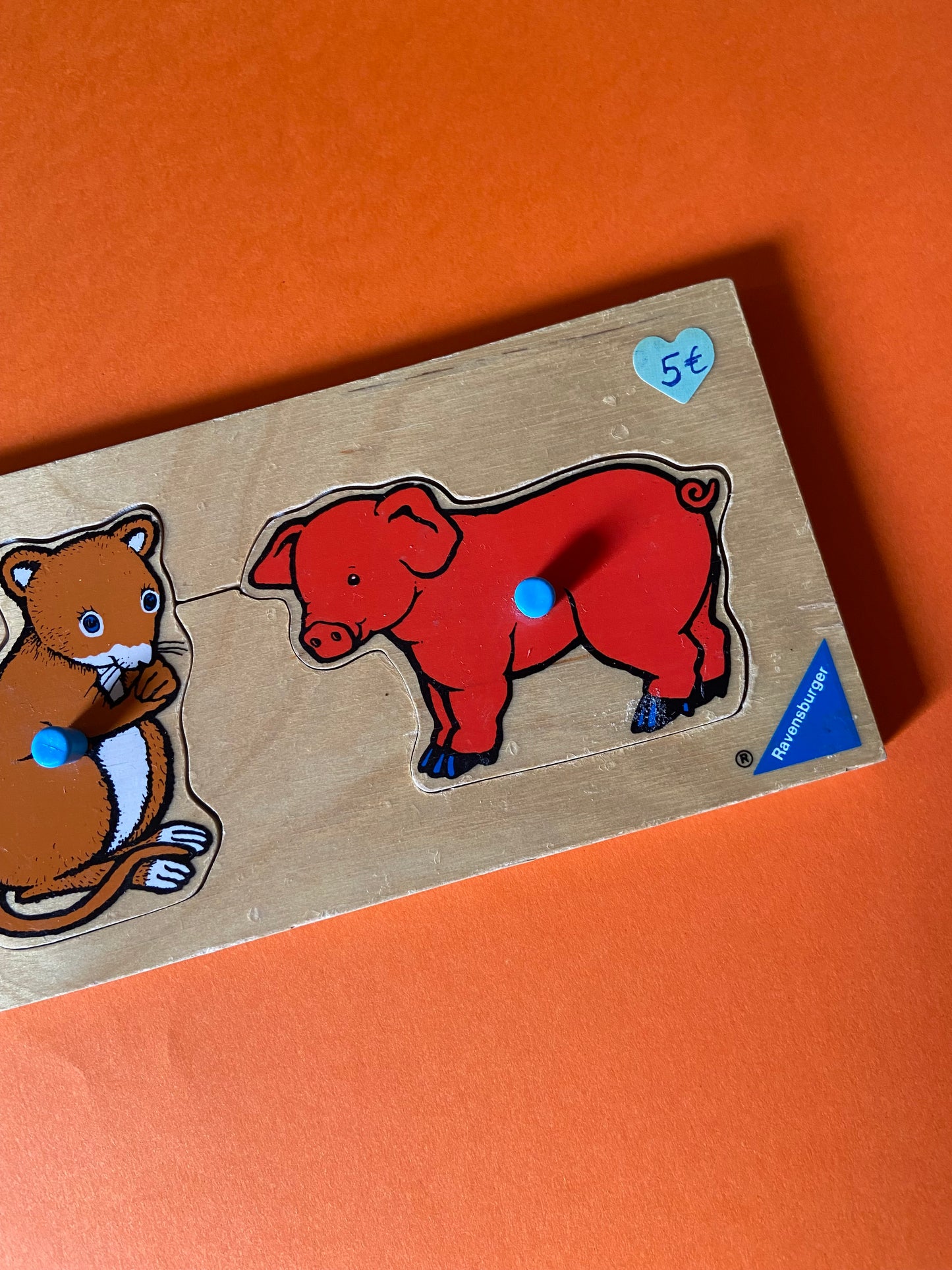 Small wooden puzzle RAVENSBURGER 1991 Animals