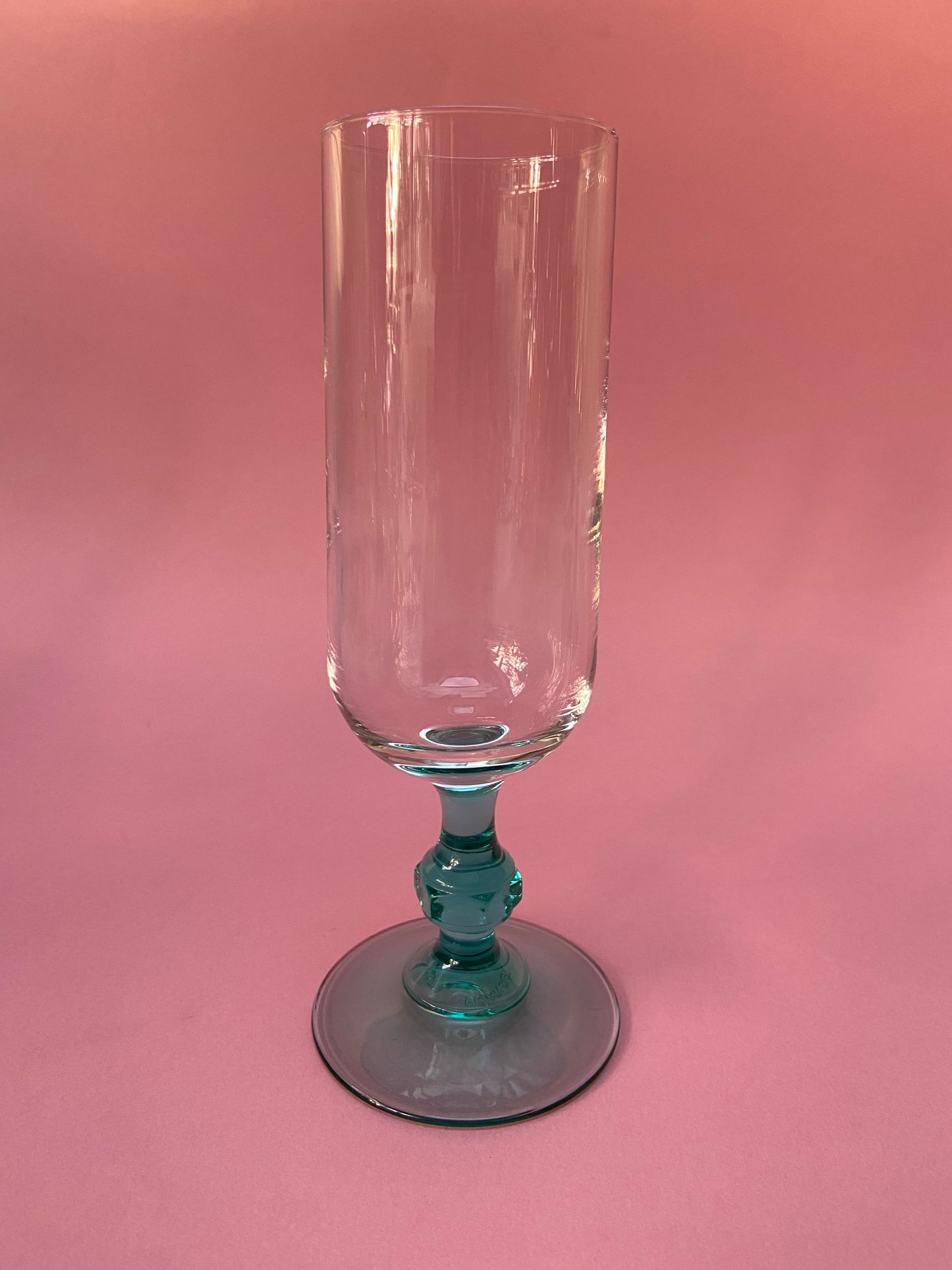 LUMINARC stemmed glass with turquoise foot