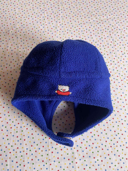 Chapka vintage polaire BLEU nounours