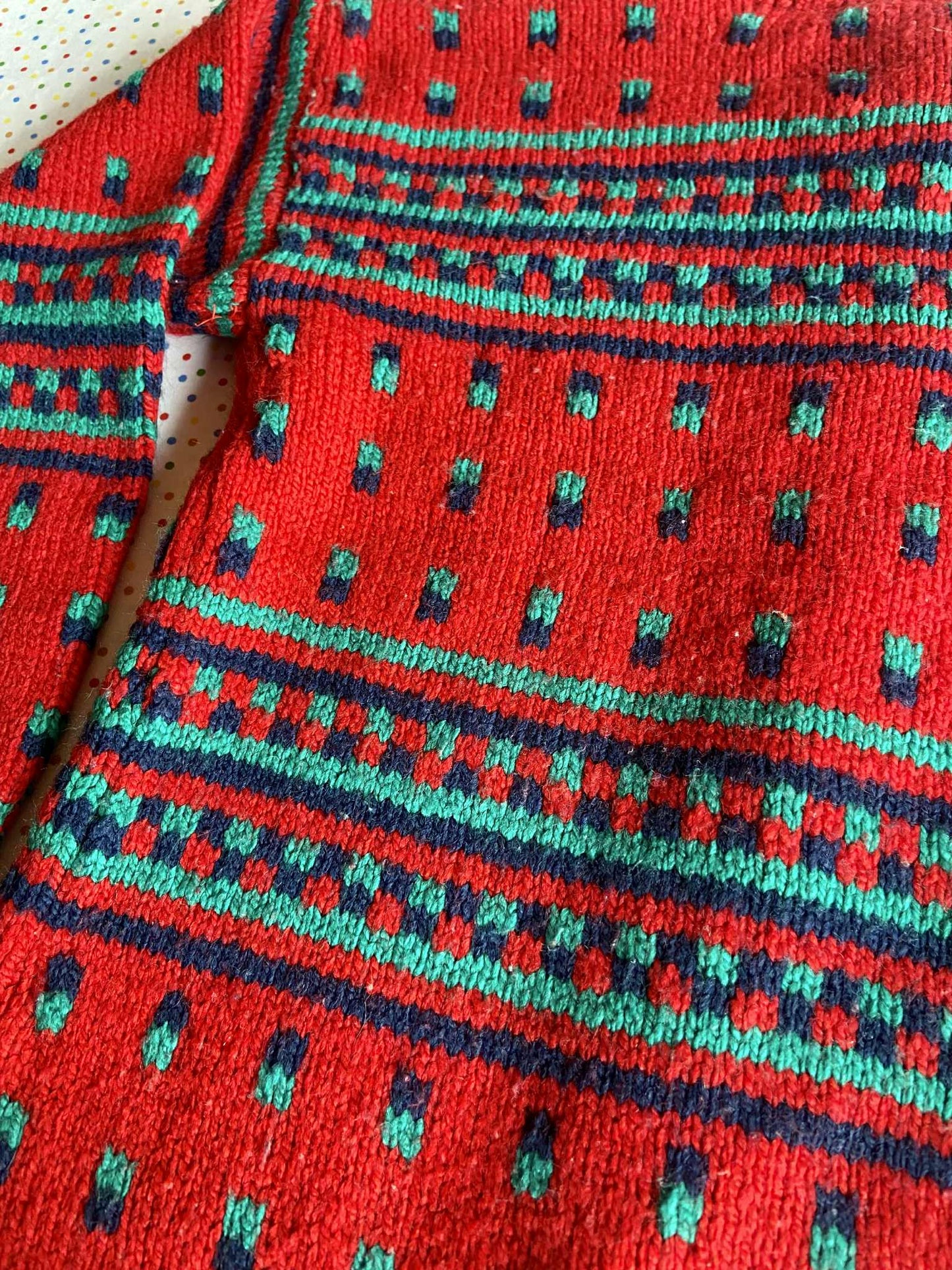 Gilet maille vintage DOTS