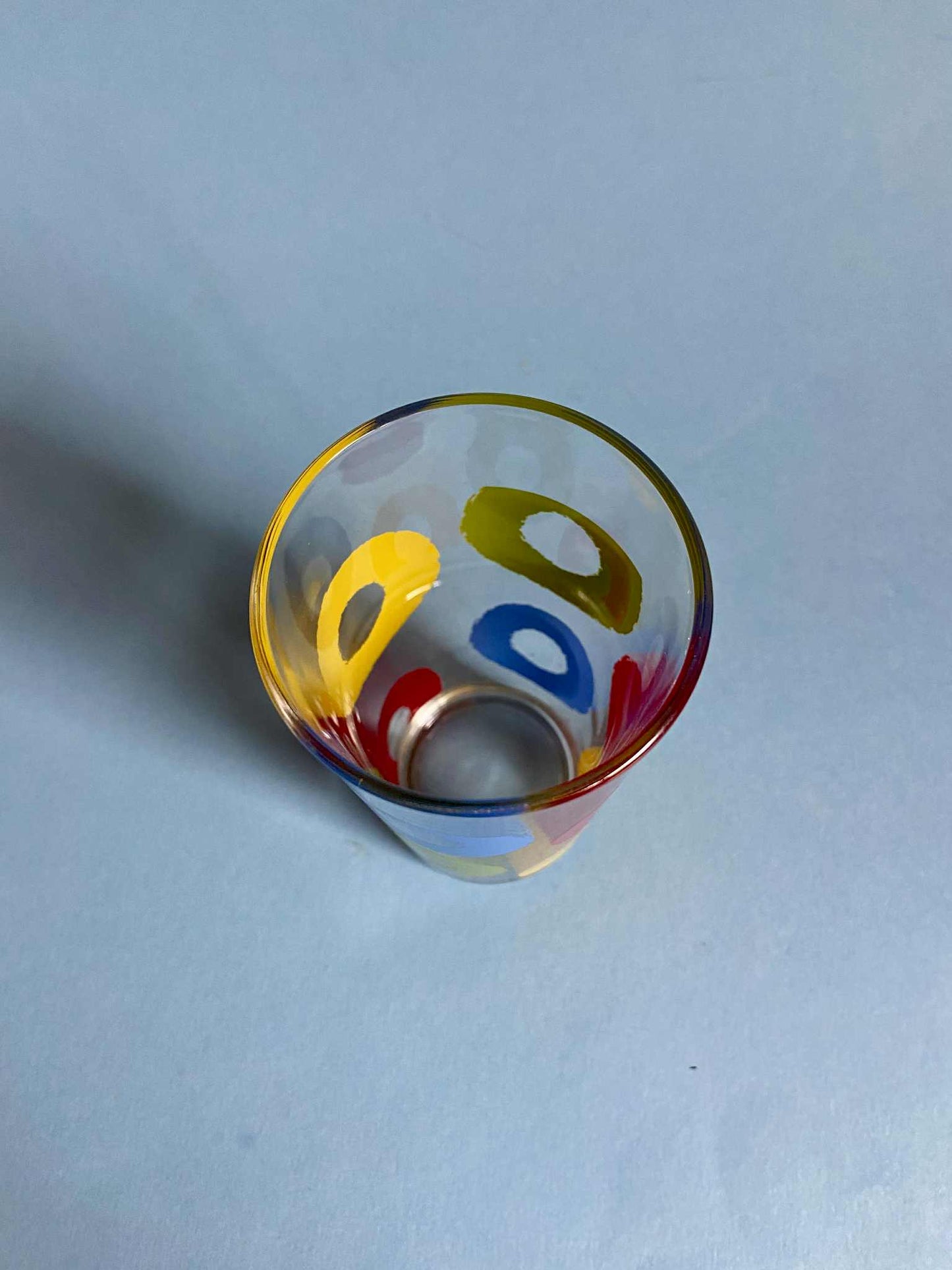 Verre à jus ANNEAUX couleurs primaires