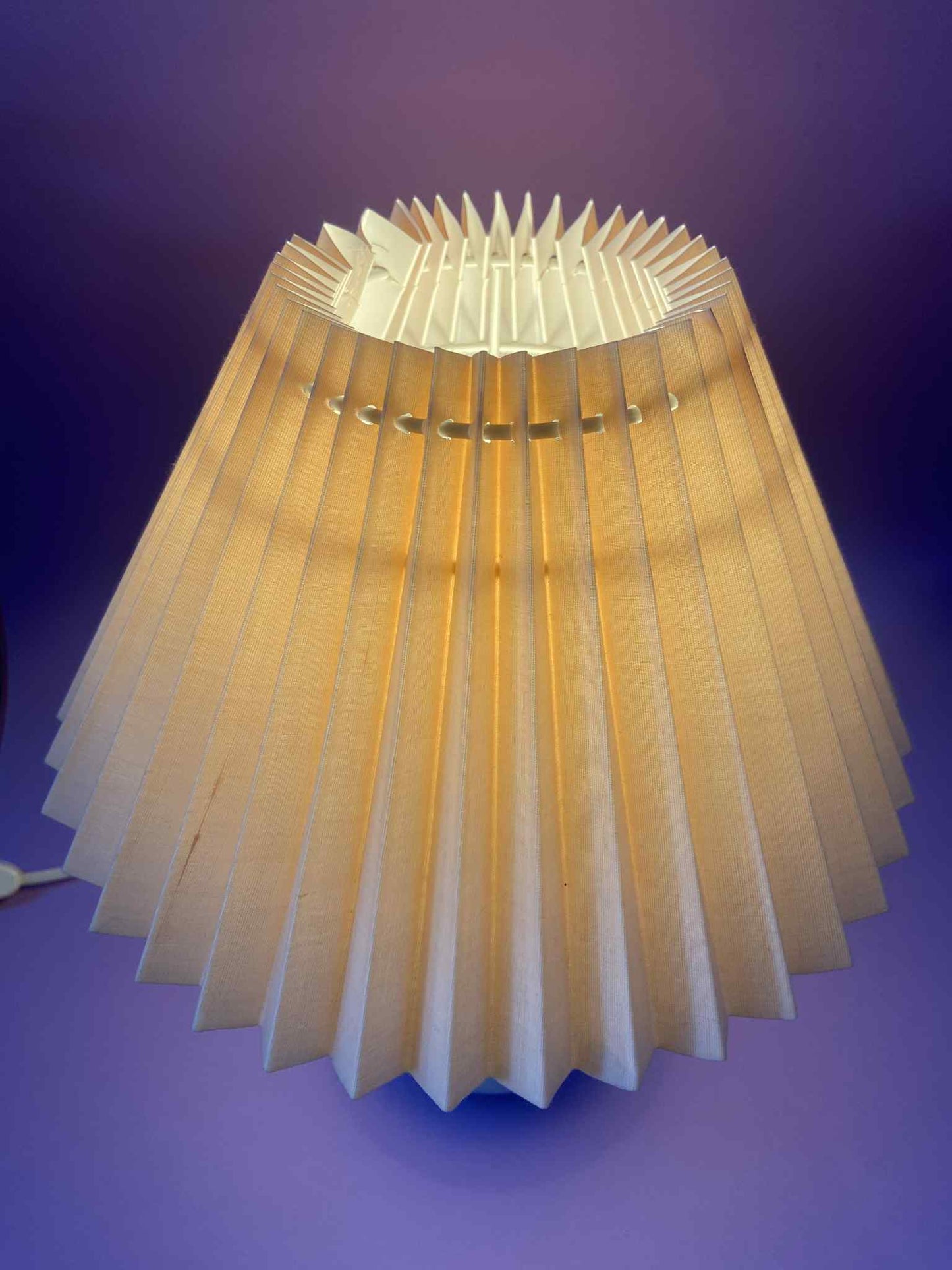 Lampe pied céramique marbré Bleu abat-jour plissé ROSE POUDRE