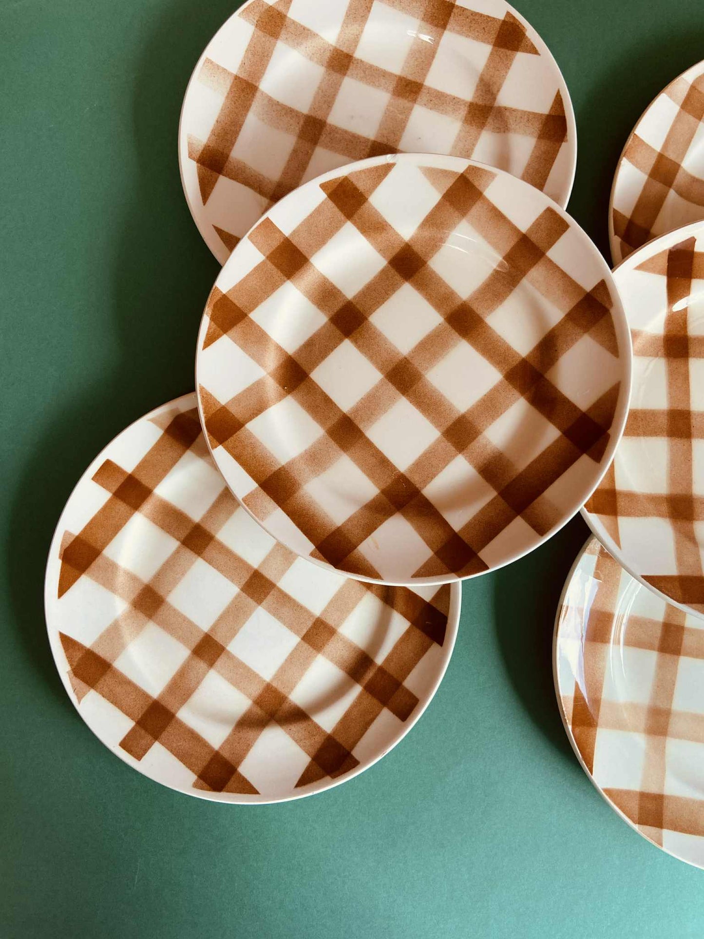 Assiette plate Moulin des Loups décor GRAND FEU