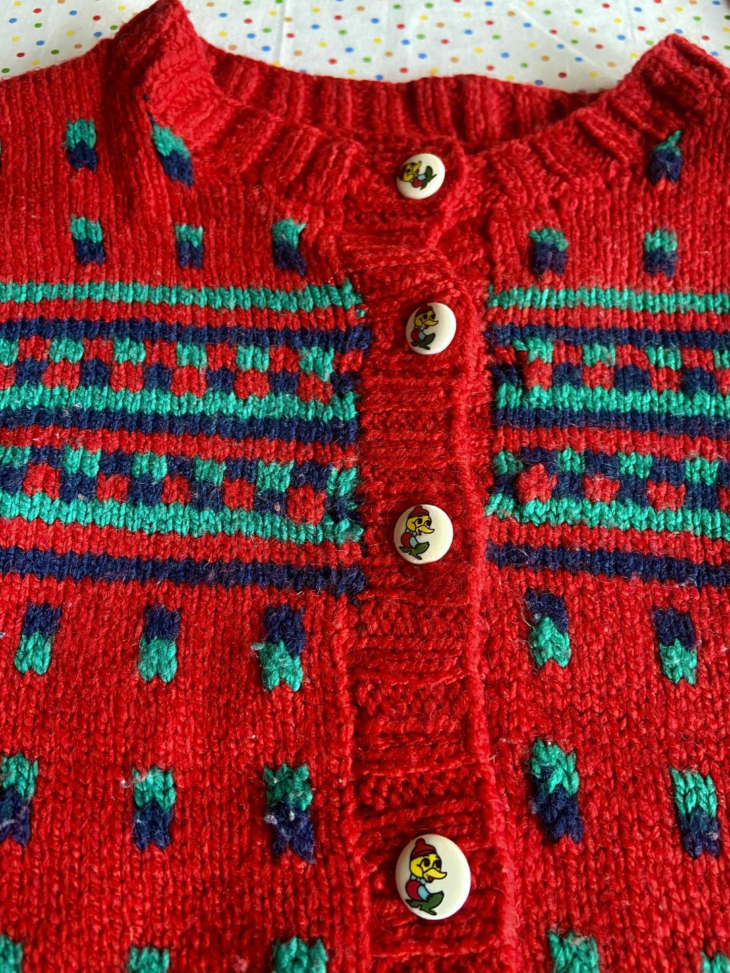 Gilet maille vintage DOTS