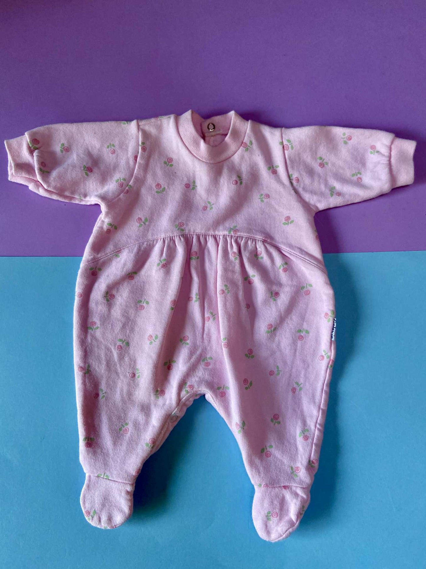 Pyjama vintage FLEURS ROSES