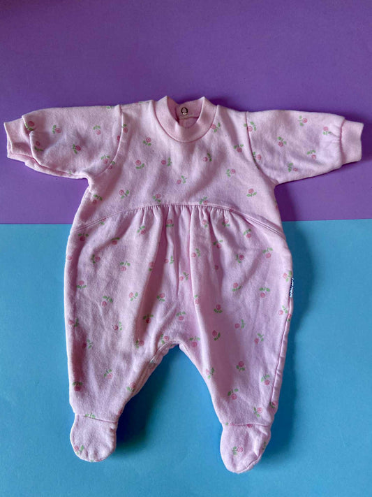 Pyjama vintage FLEURS ROSES