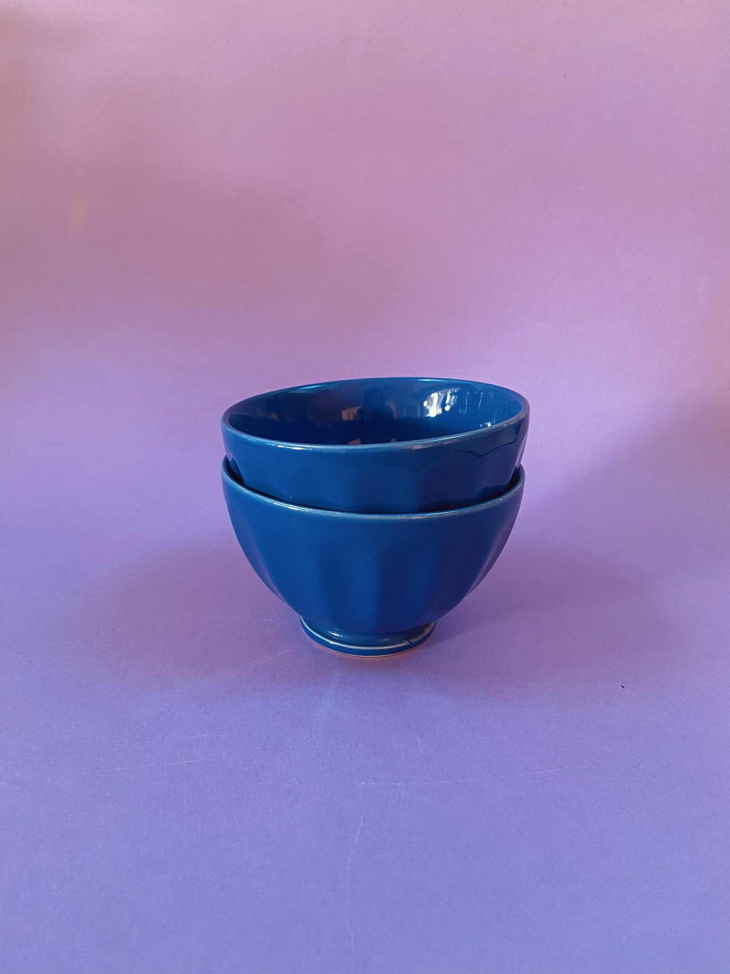 Duo petits bols côtelés bleus AFIBEL