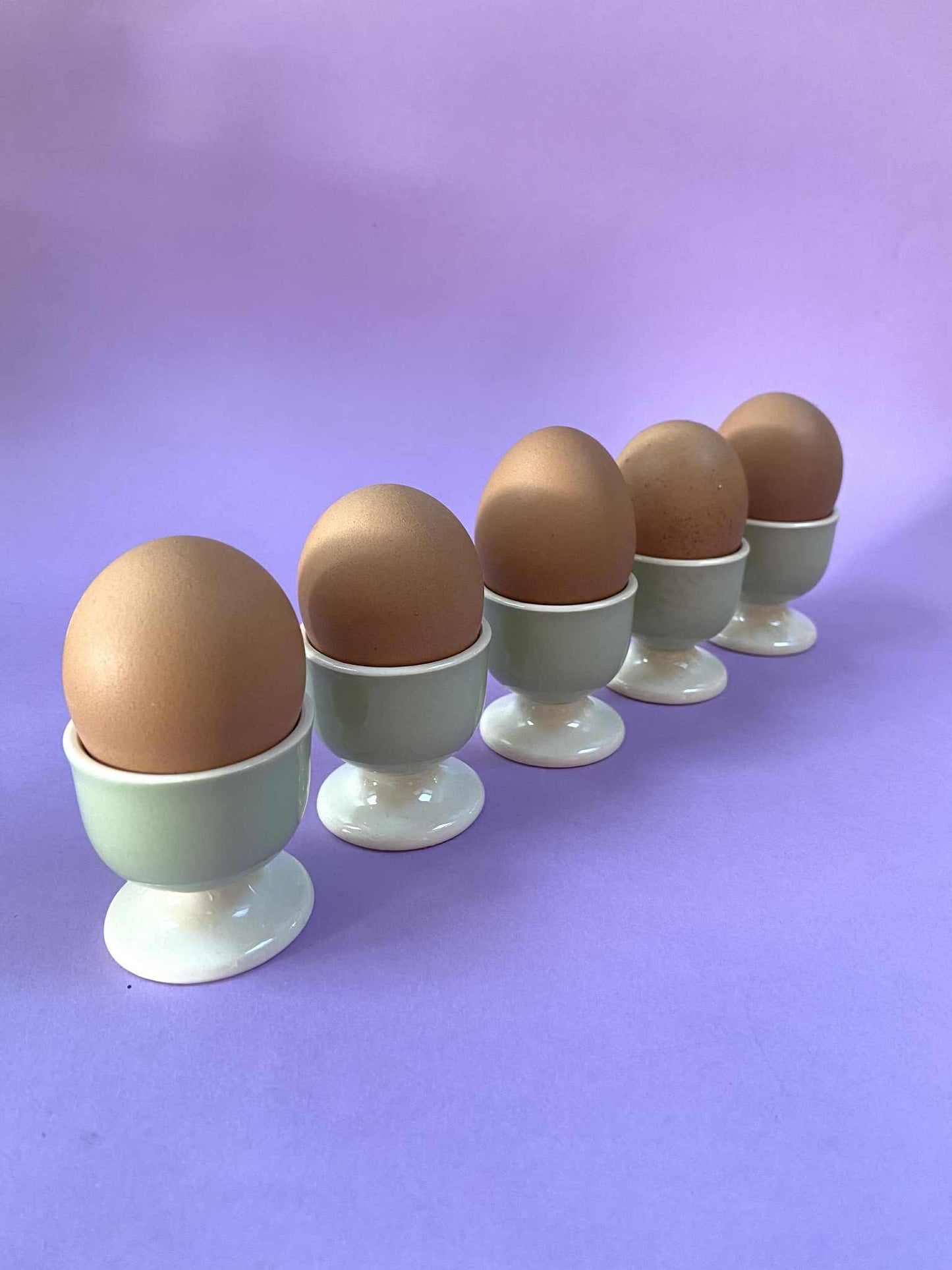 Lot 5 coquetiers céramique CELADON