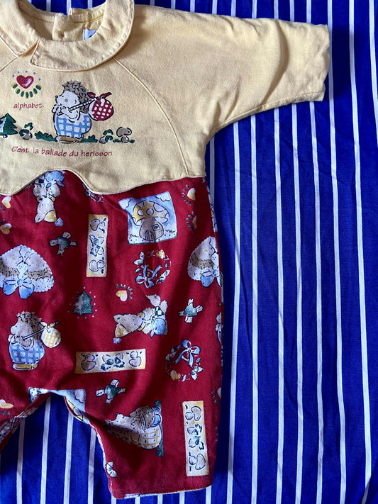 Combi vintage bébé HERISSONS