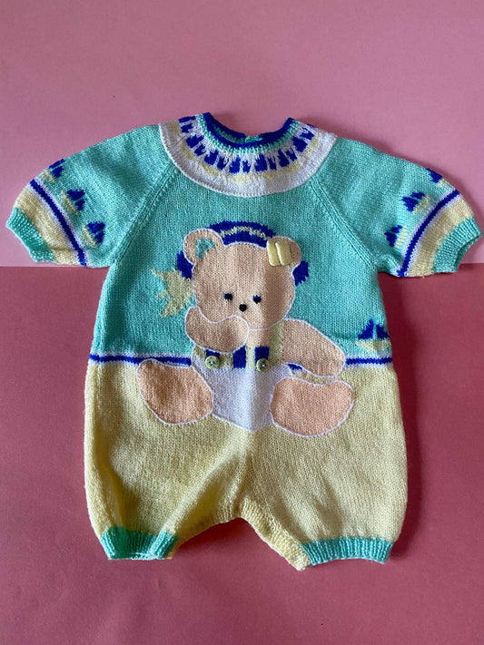 Combi maille bébé NOUNOURS PASTEL