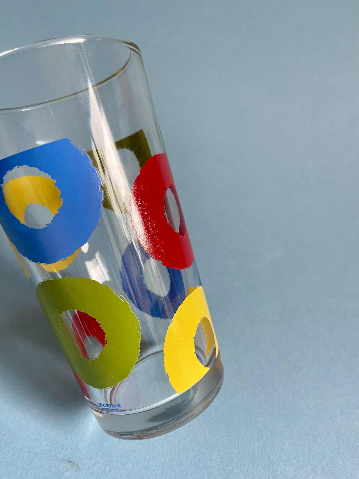 Verre à jus ANNEAUX couleurs primaires