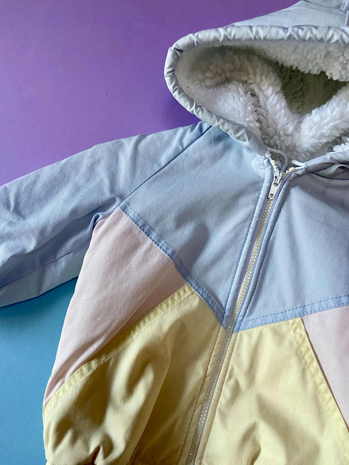 Manteau bébé vintage PASTEL