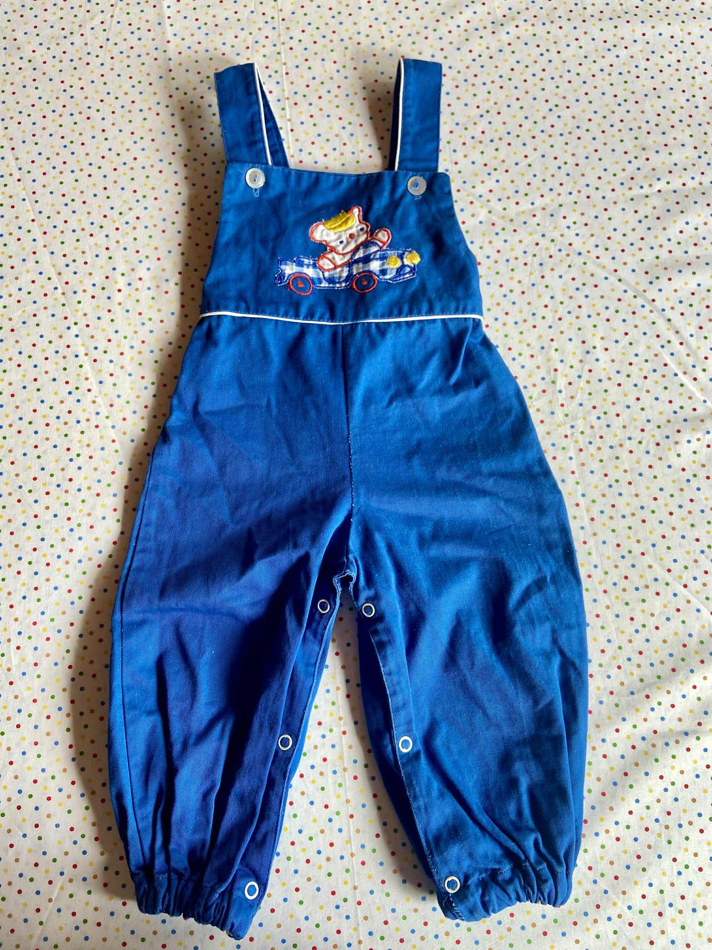 Salopette vintage BLEU de TRAVAIL