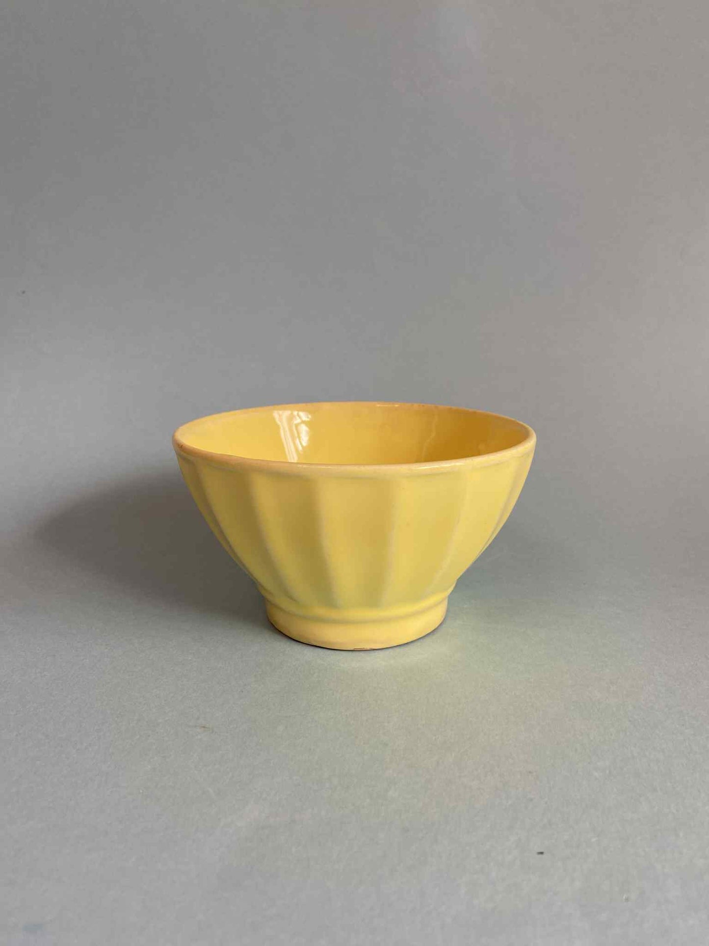 Bol céramique côtelé JAUNE BEURRE