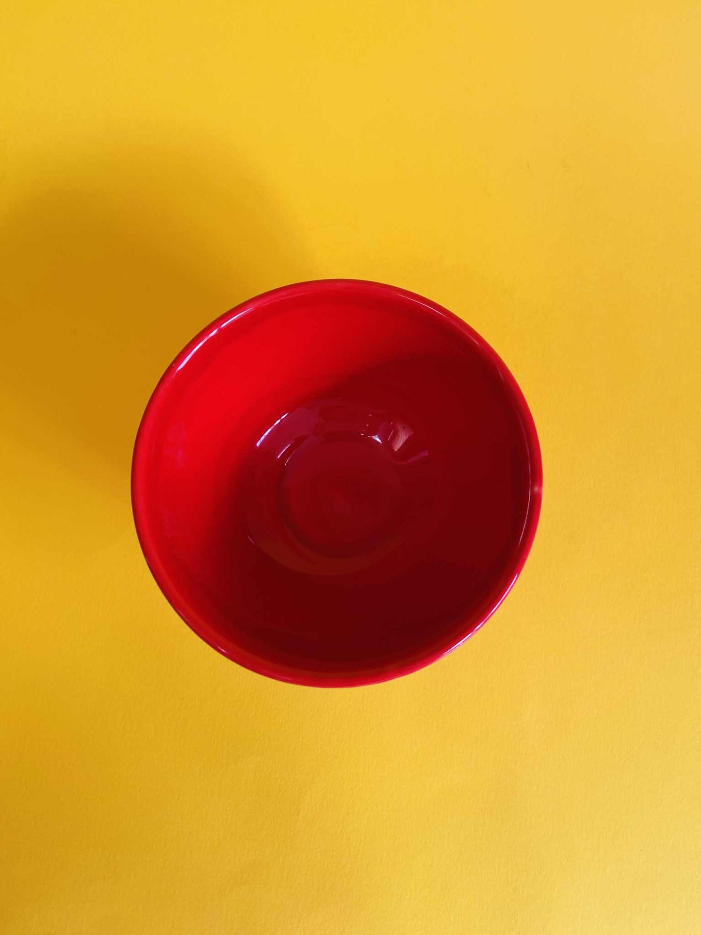 Bol céramique ROUGE écume JAUNE