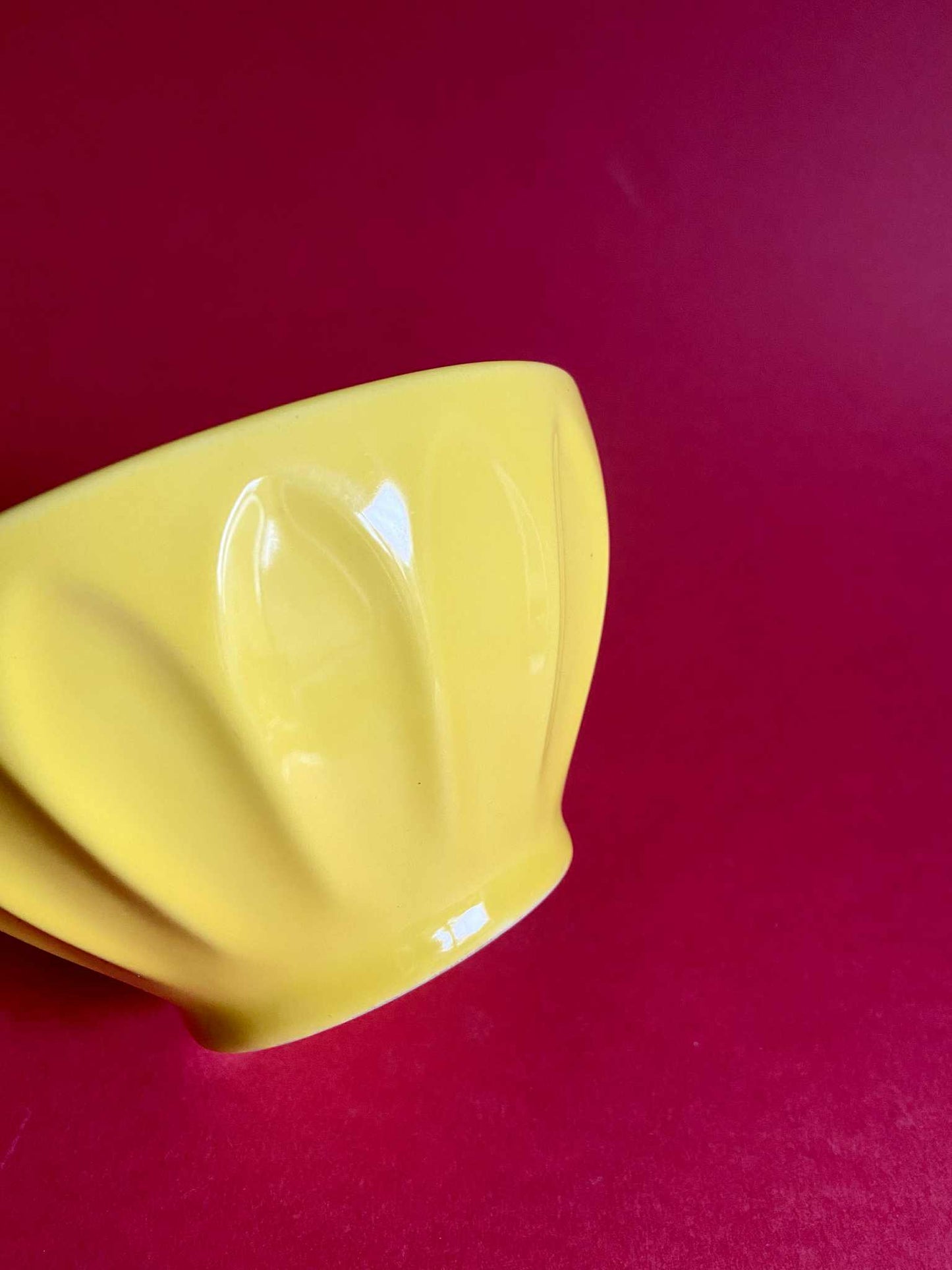 Bol côtelé céramique JAUNE